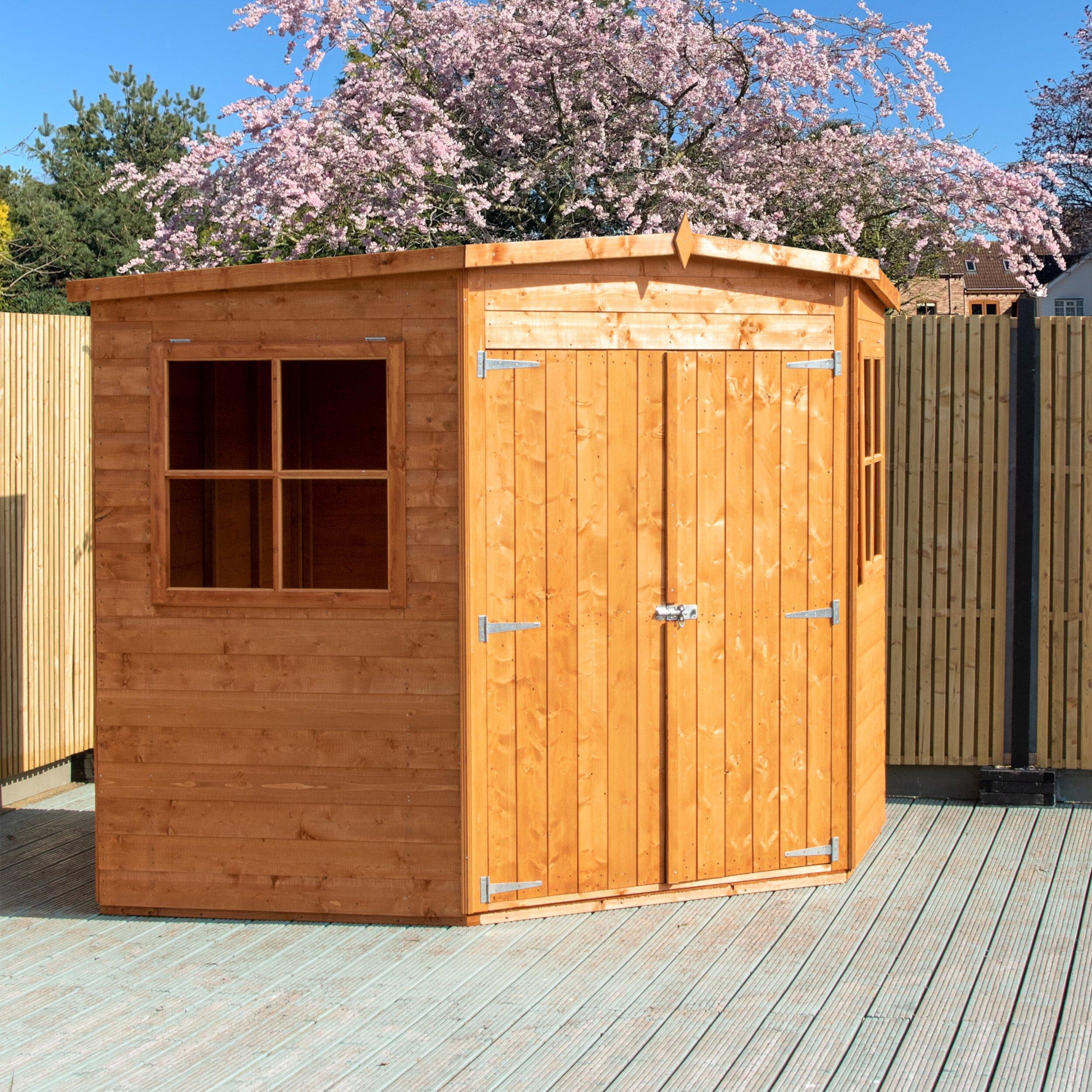 Wood - Shire - Corner Shed 7 x 7 - 6