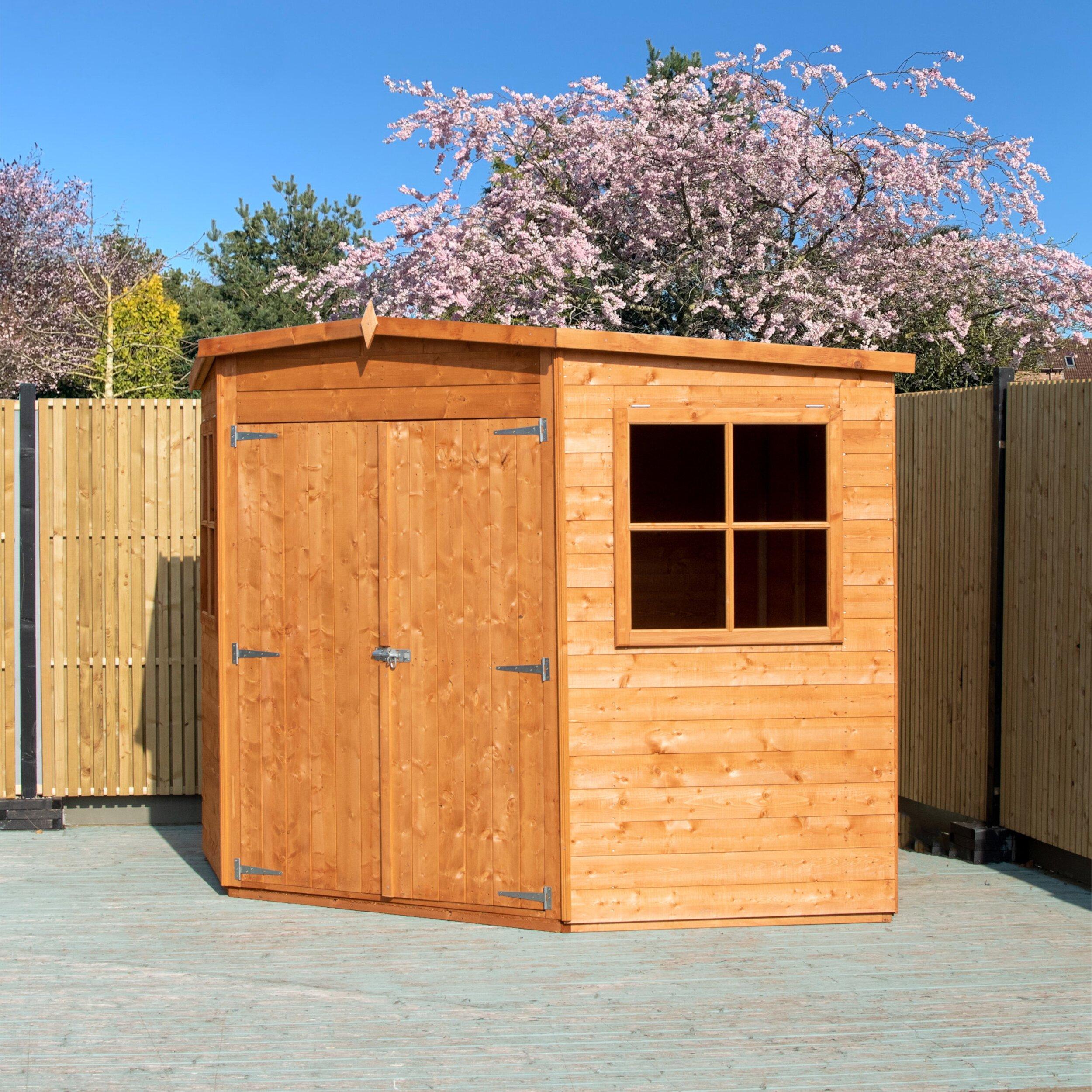Wood - Shire - Corner Shed 7 x 7 - 9