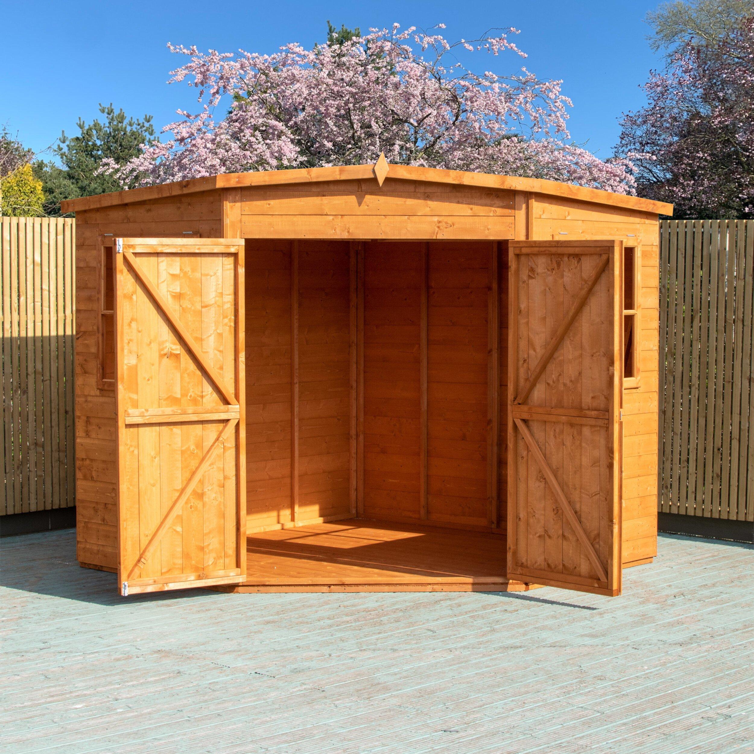 Wood - Shire - Corner Shed 7 x 7 - 10
