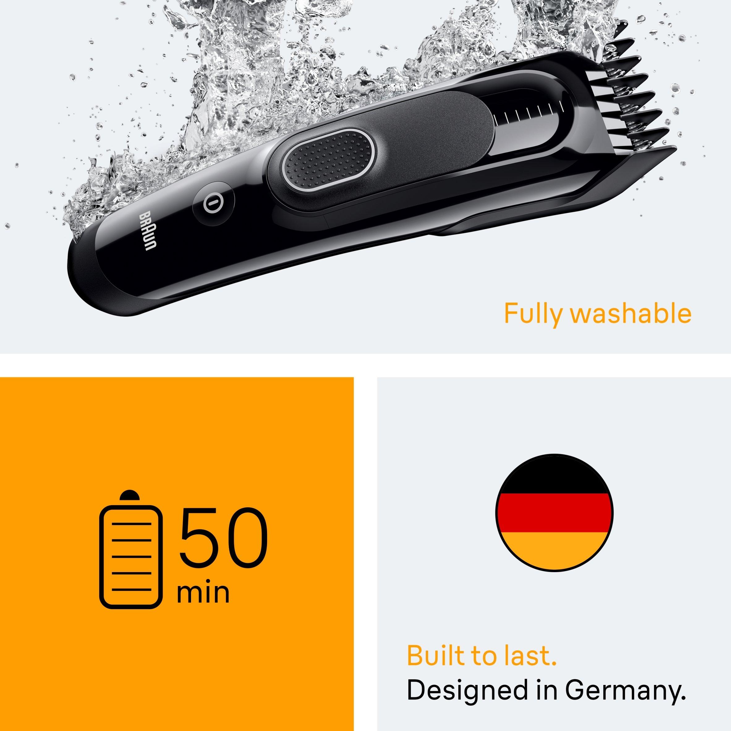 Black - Braun - Braun HC5510 Hair Clipper BLK - 6