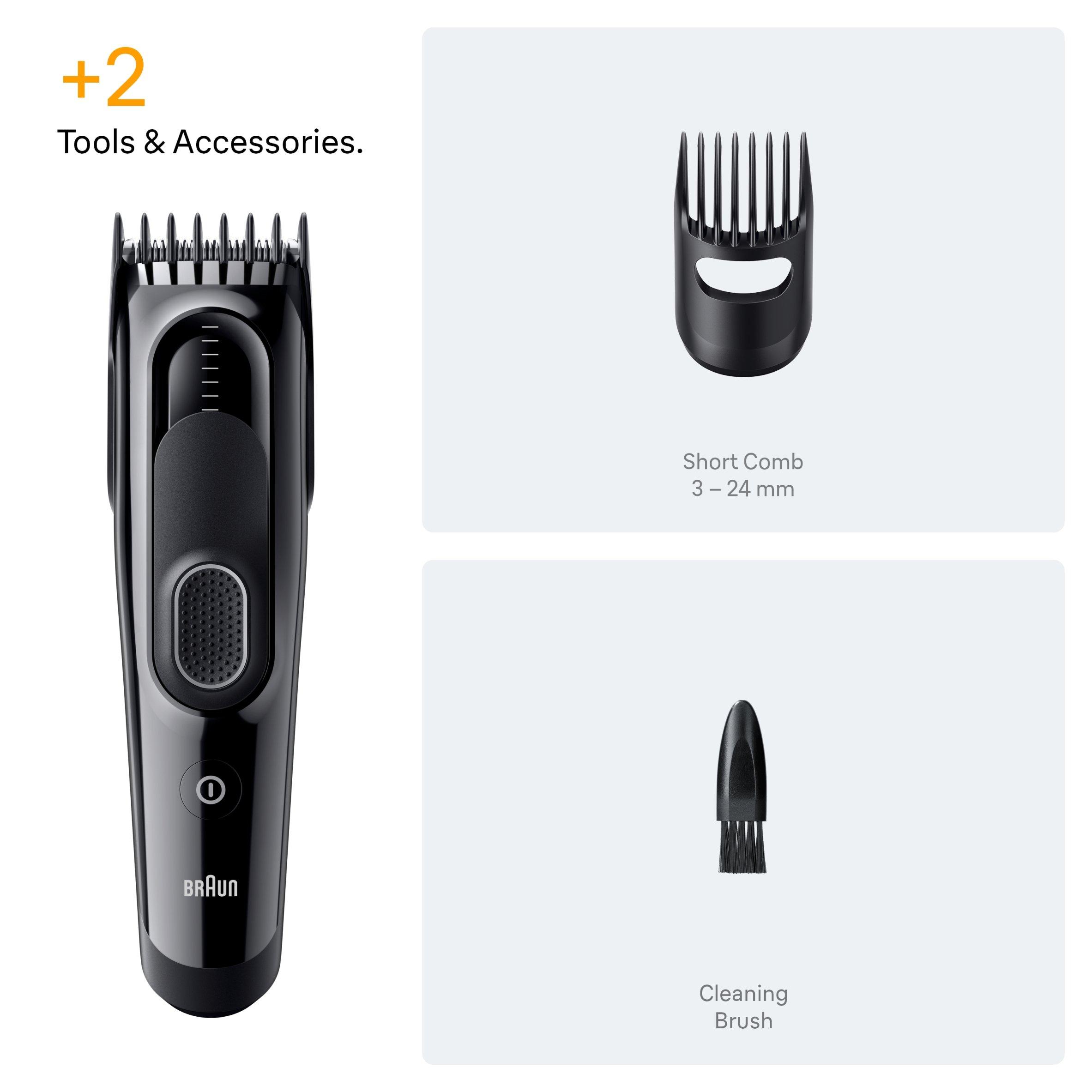 Black - Braun - Braun HC5510 Hair Clipper BLK - 7
