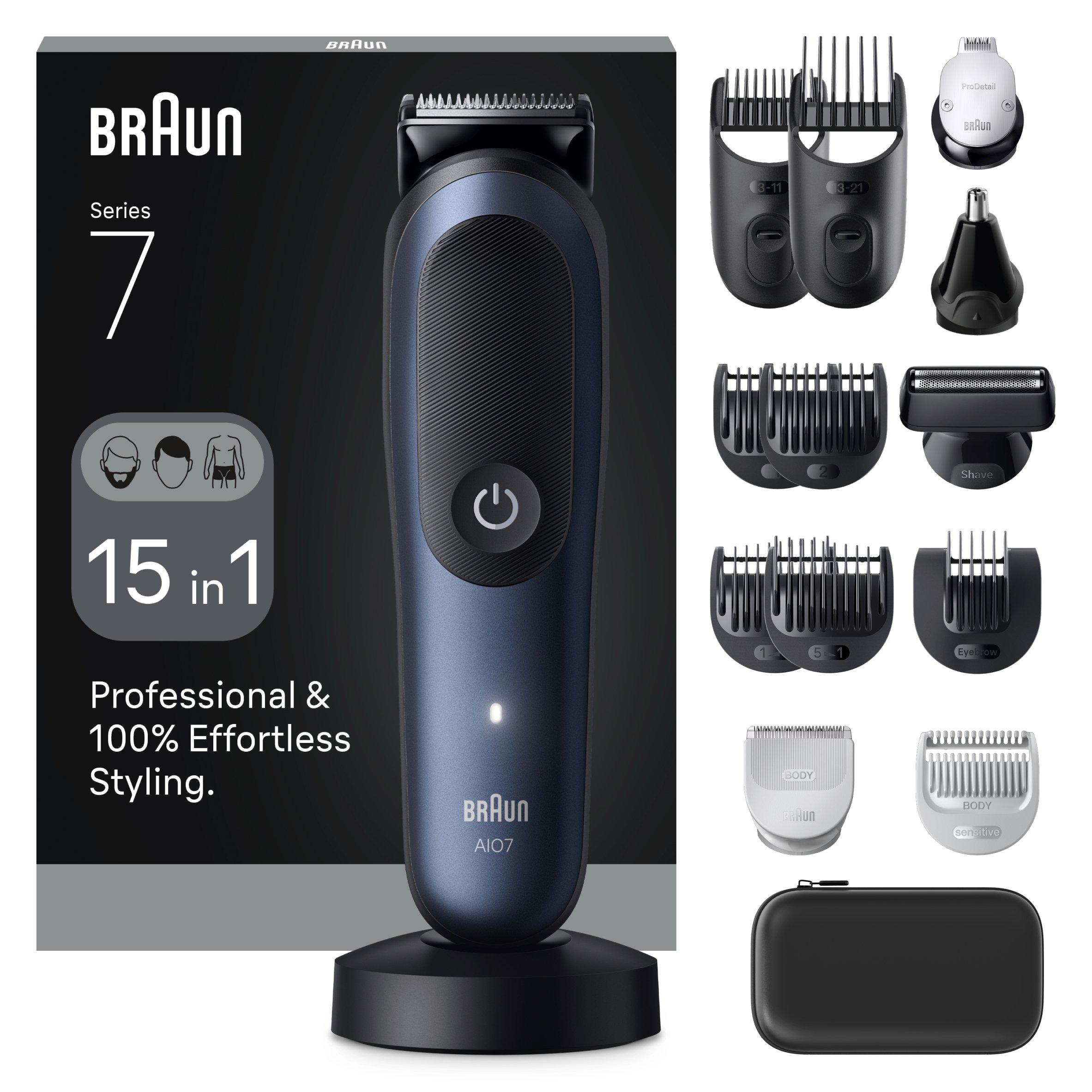 Blue - Braun - Braun AIO7580 All-in-one Trimmer BLKDPBLU - 1