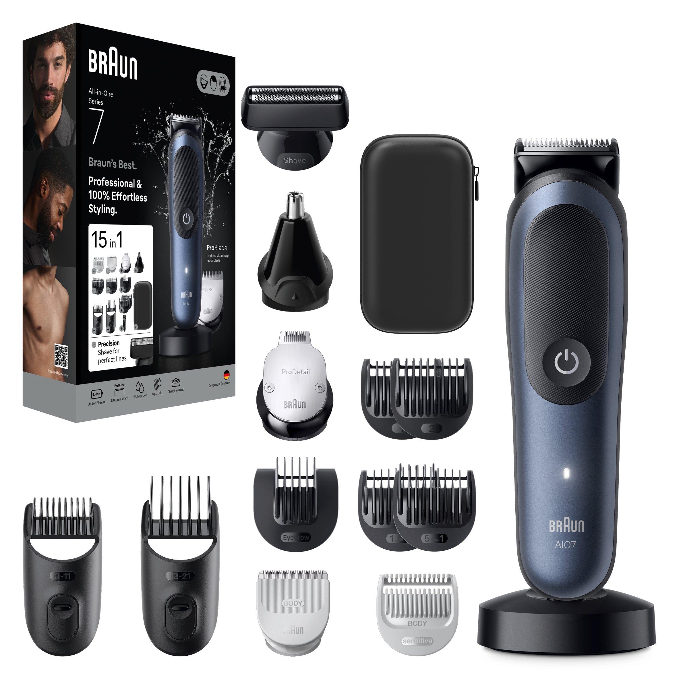 Blue - Braun - Braun AIO7580 All-in-one Trimmer BLKDPBLU - 9