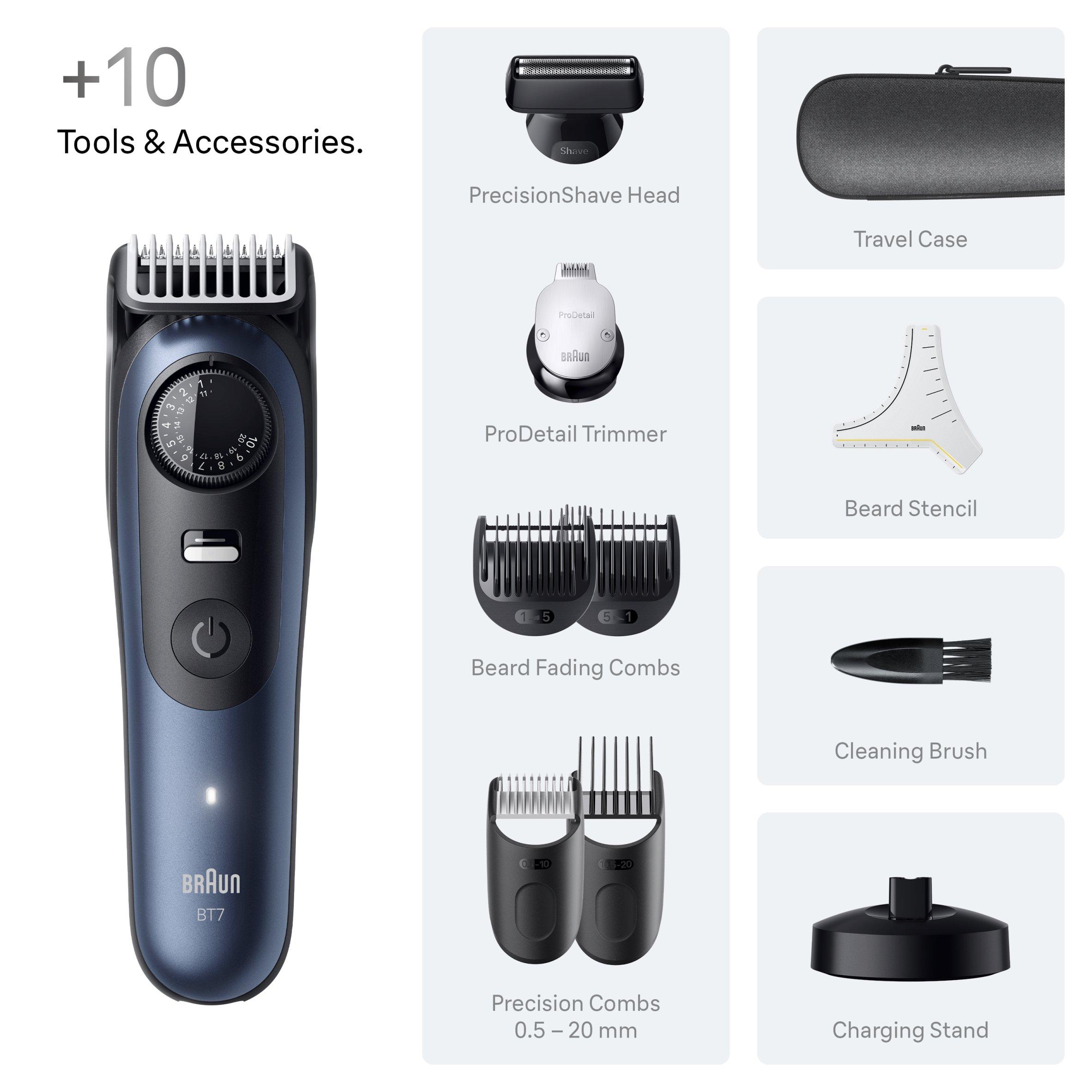 Blue - Braun - Braun BT7540 Beard Trimmer BLKDPBLU - 2