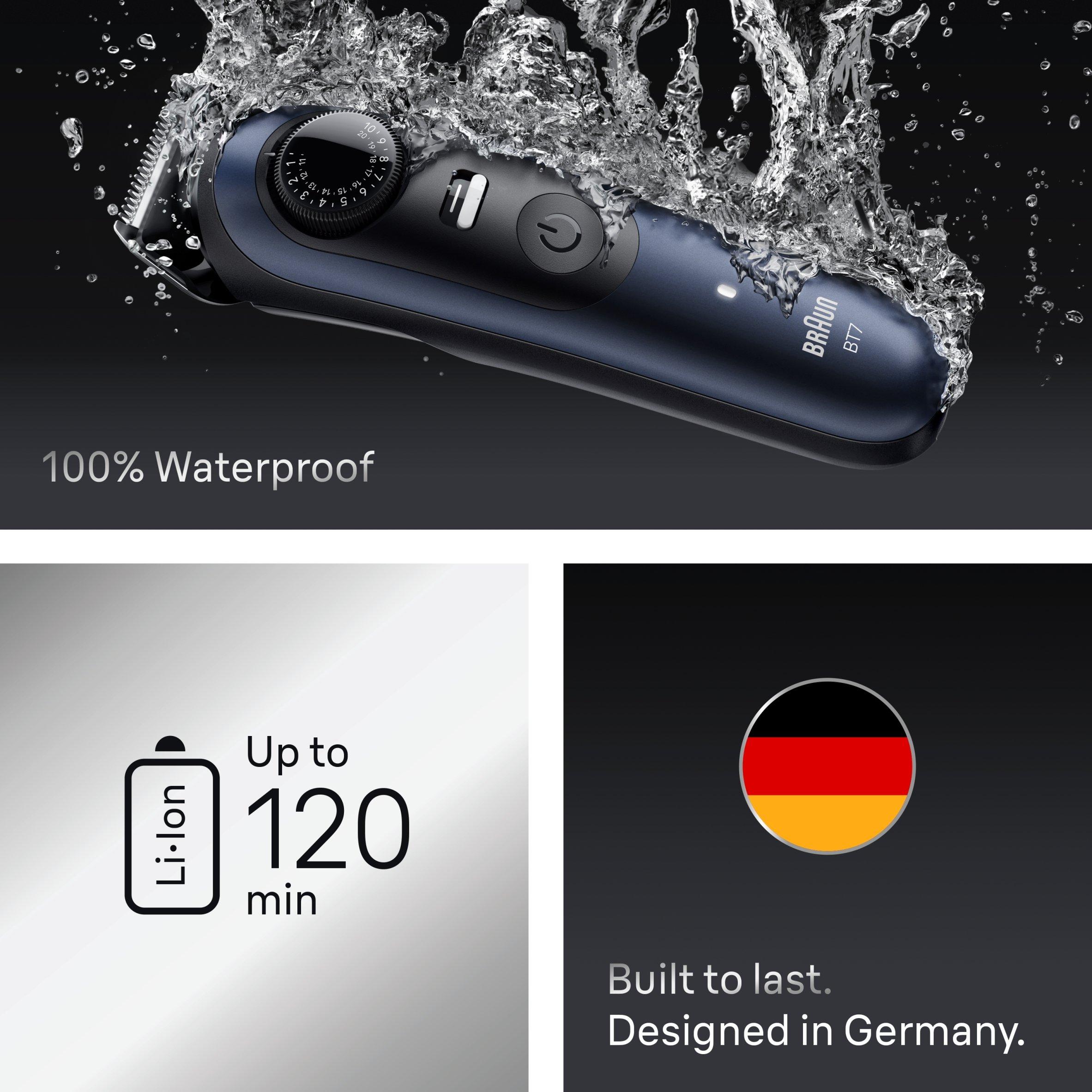 Blue - Braun - Braun BT7540 Beard Trimmer BLKDPBLU - 7