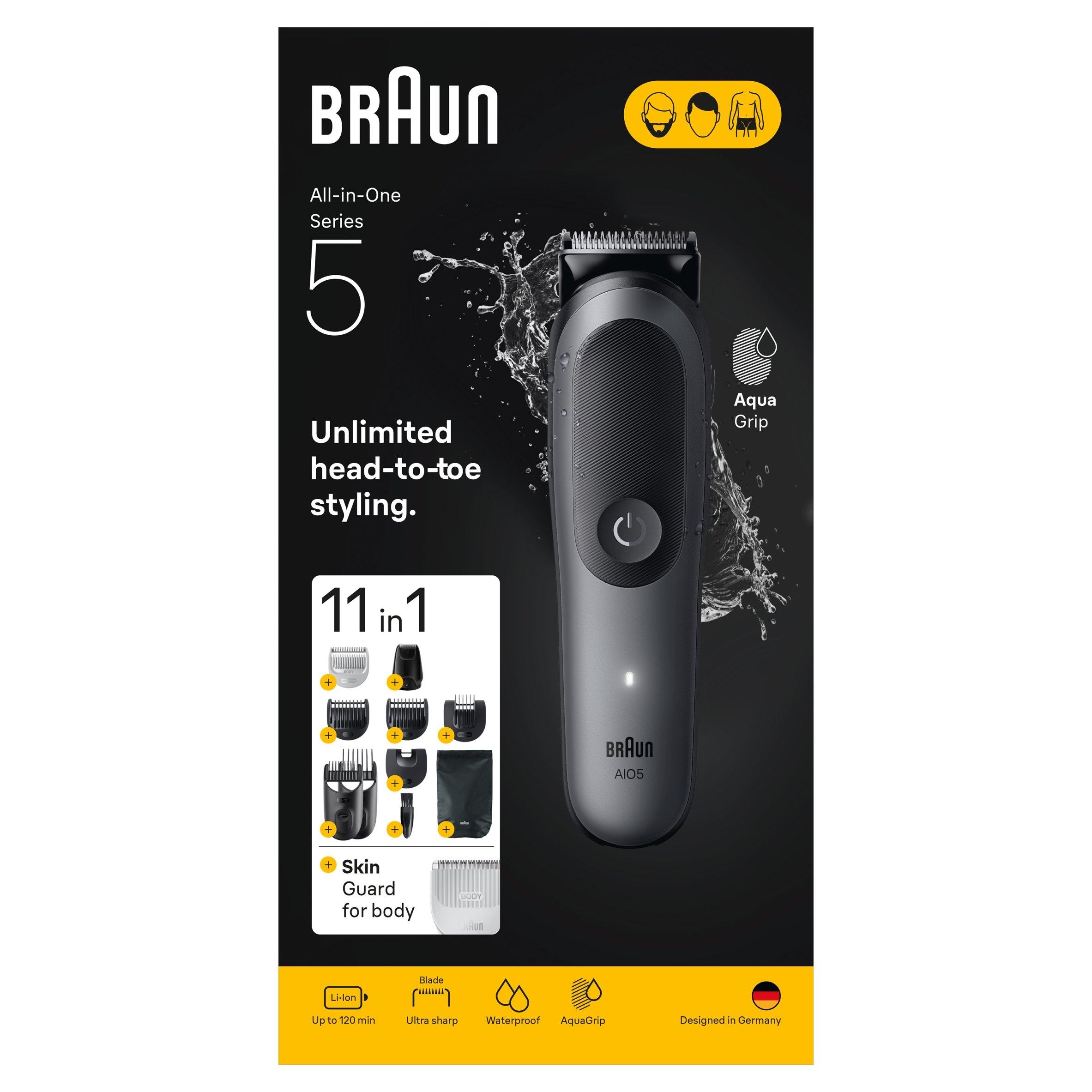 Grey - Braun - Braun AIO5560 All-in-one Trimmer MSGREY - 2