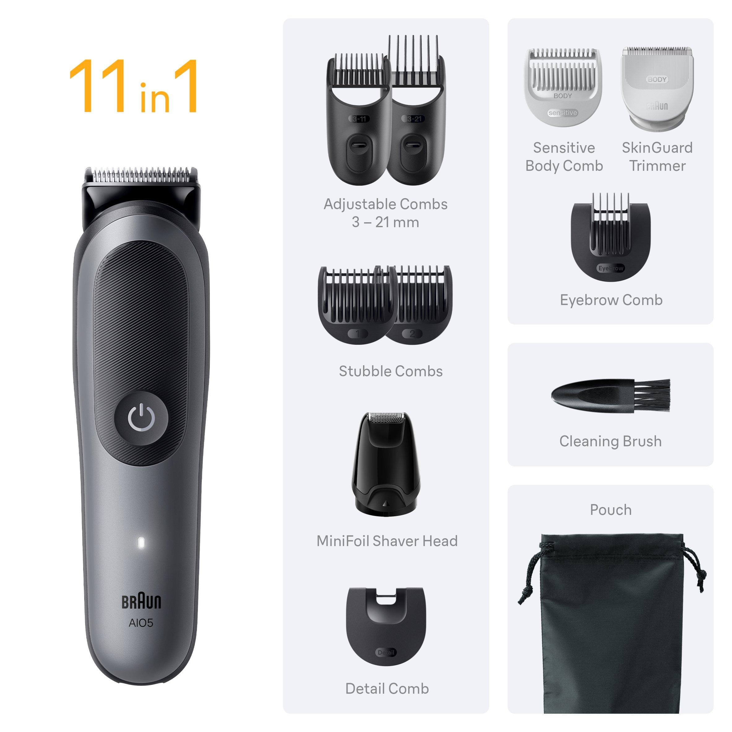Grey - Braun - Braun AIO5560 All-in-one Trimmer MSGREY - 7