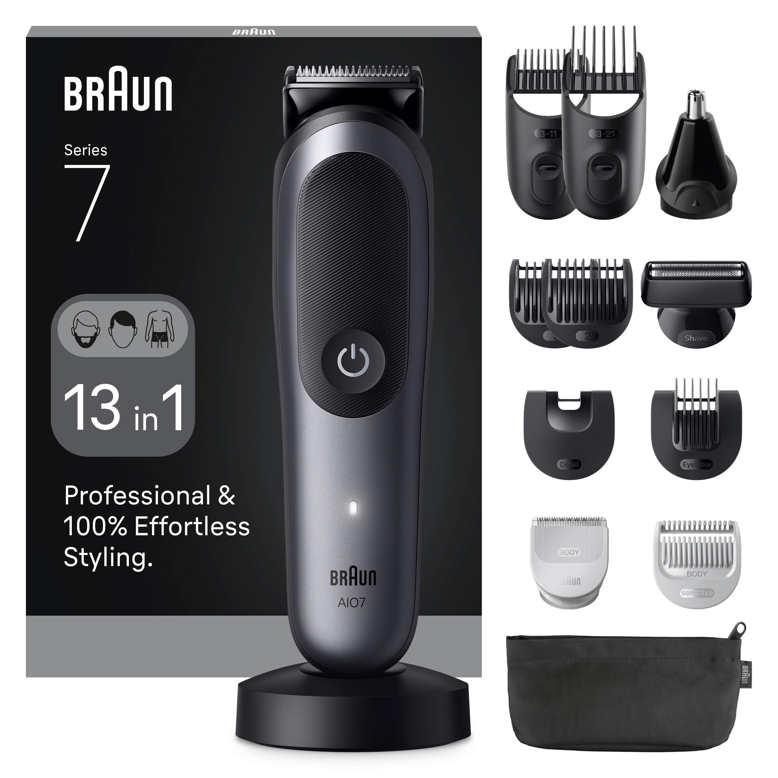 Grey - Braun - Braun AIO7560 All-in-one Trimmer BLKSPCGRY - 1