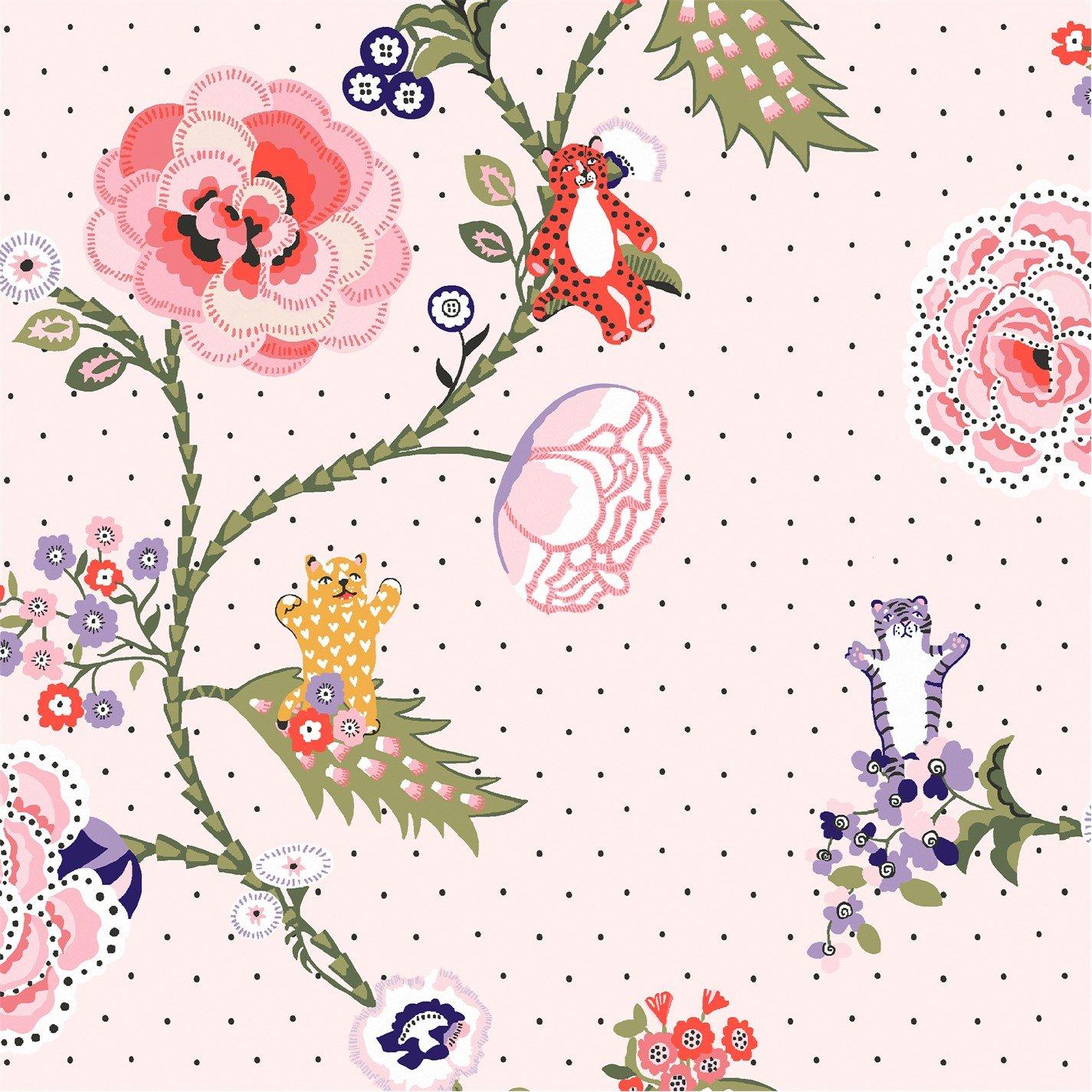 Cath Kidston  Catnip Wallpaper Pink