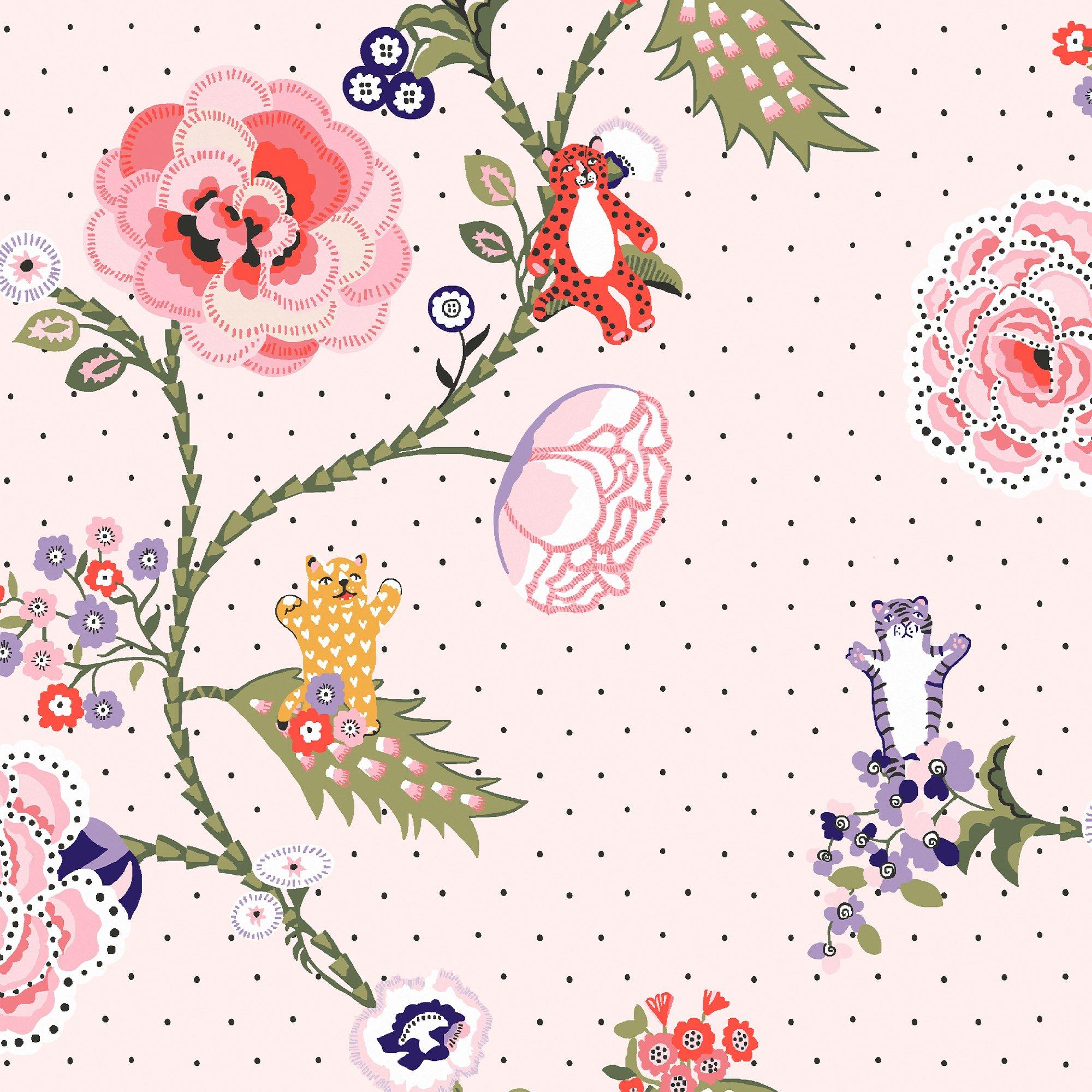 Pink - Cath Kidston - Cath Kidston Catnip Pink Wallpaper - 2
