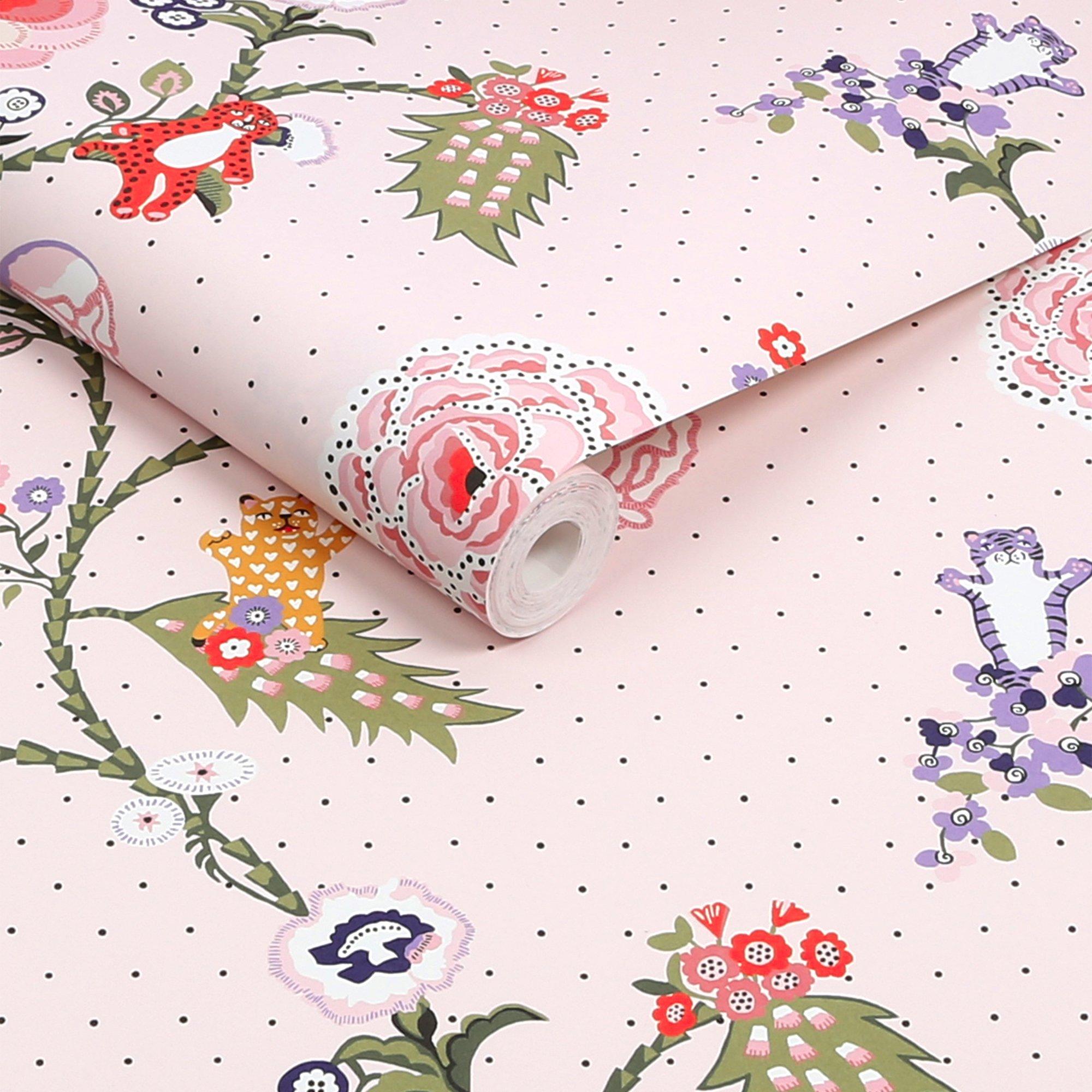 Pink - Cath Kidston - Cath Kidston Catnip Pink Wallpaper - 3