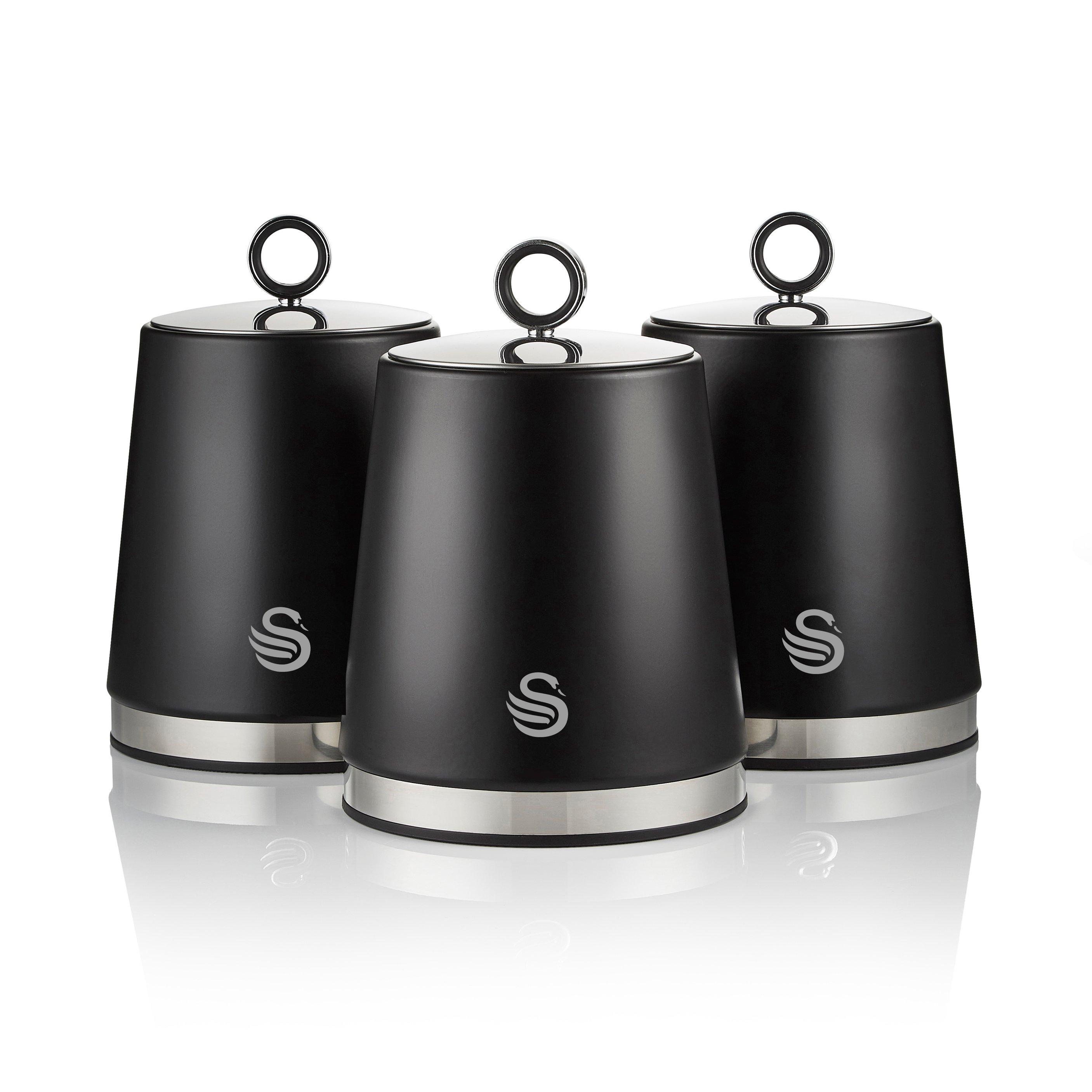 Tower Black Serenity Set Of 3 Canisters - Image 13