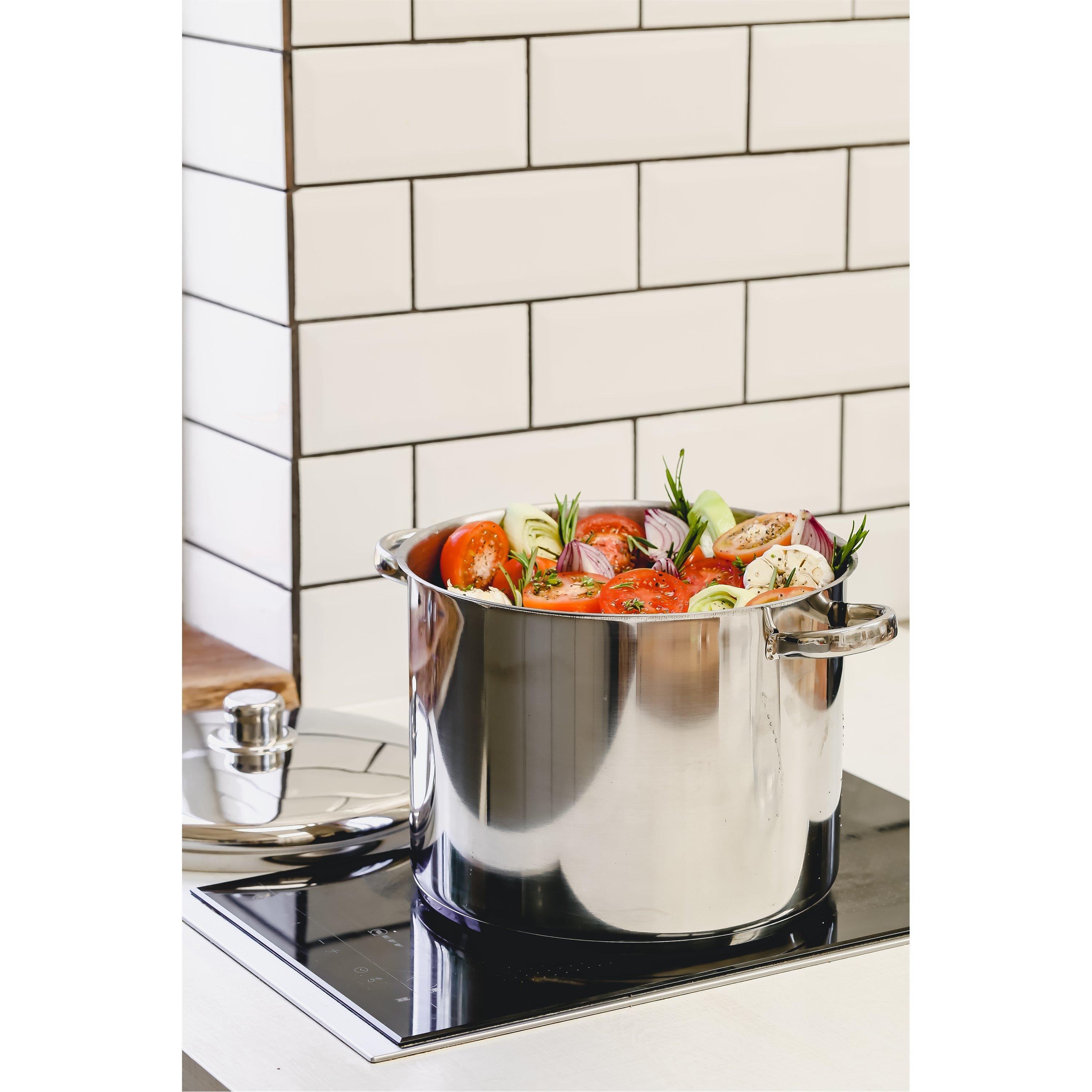 Silver - MasterClass - MasterClass Stainless Steel Stockpot, 14L - 5