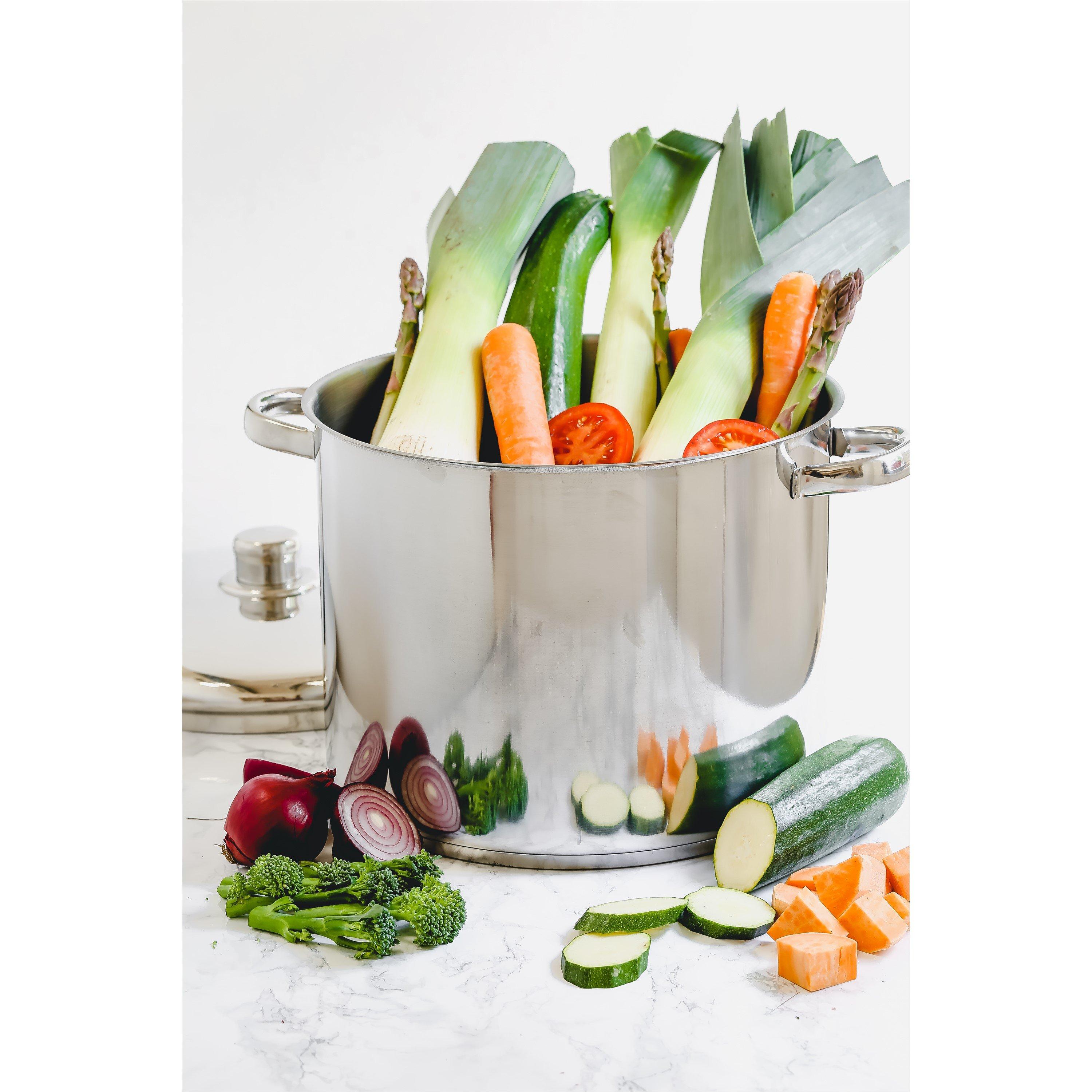 Silver - MasterClass - MasterClass Stainless Steel Stockpot, 14L - 6