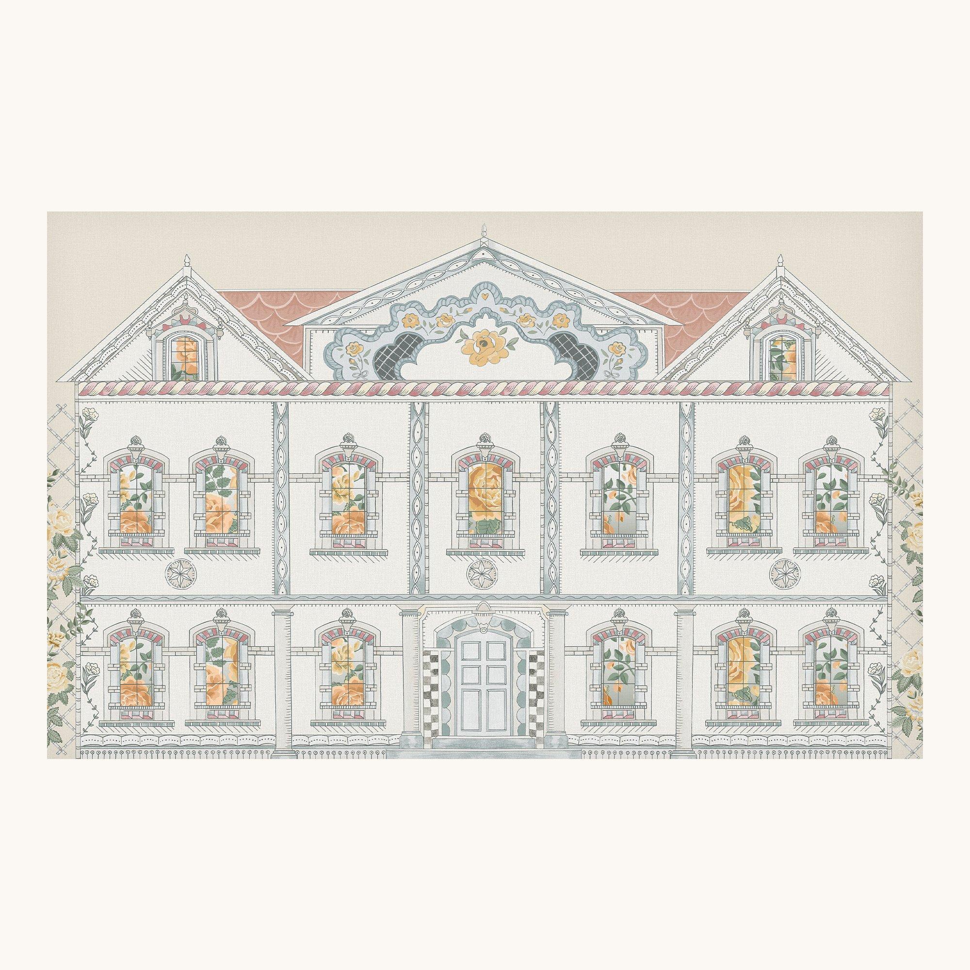 Pastel - Cath Kidston - Cath Kidston Doll House Pastel Fixed Size Mural - 2