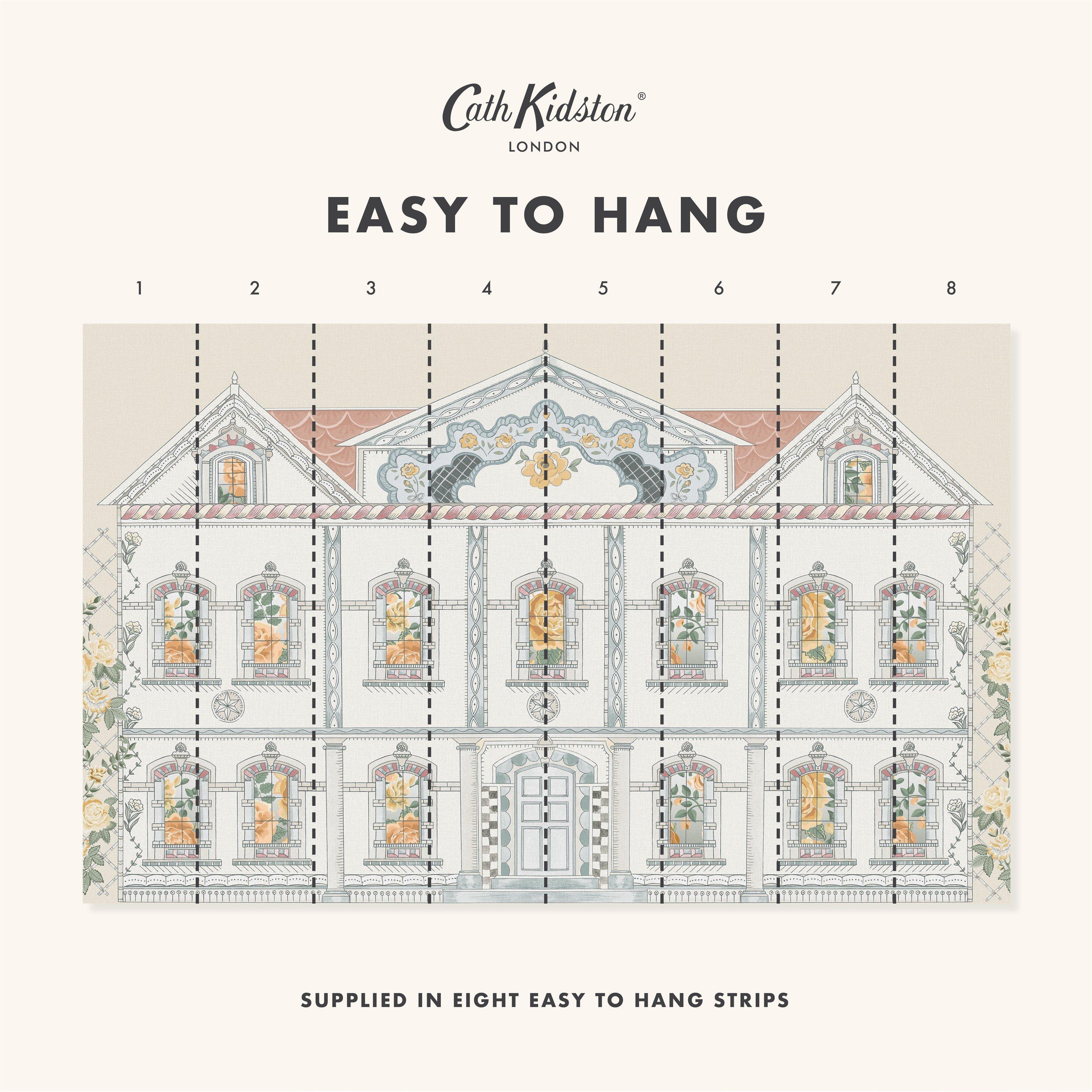 Pastel - Cath Kidston - Cath Kidston Doll House Pastel Fixed Size Mural - 4