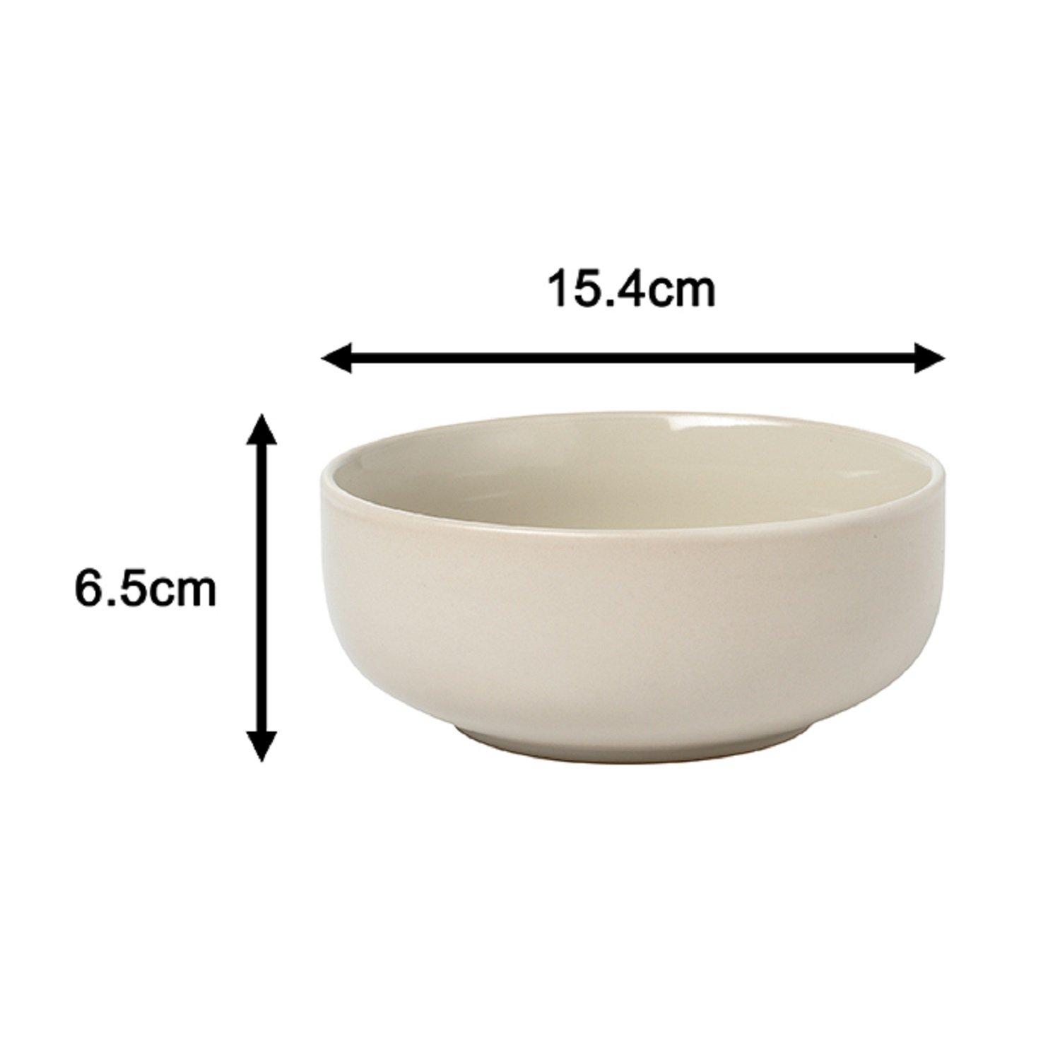 Multi - Waterside - 12pc Cream Matt/Shiny Dinner Set - 6