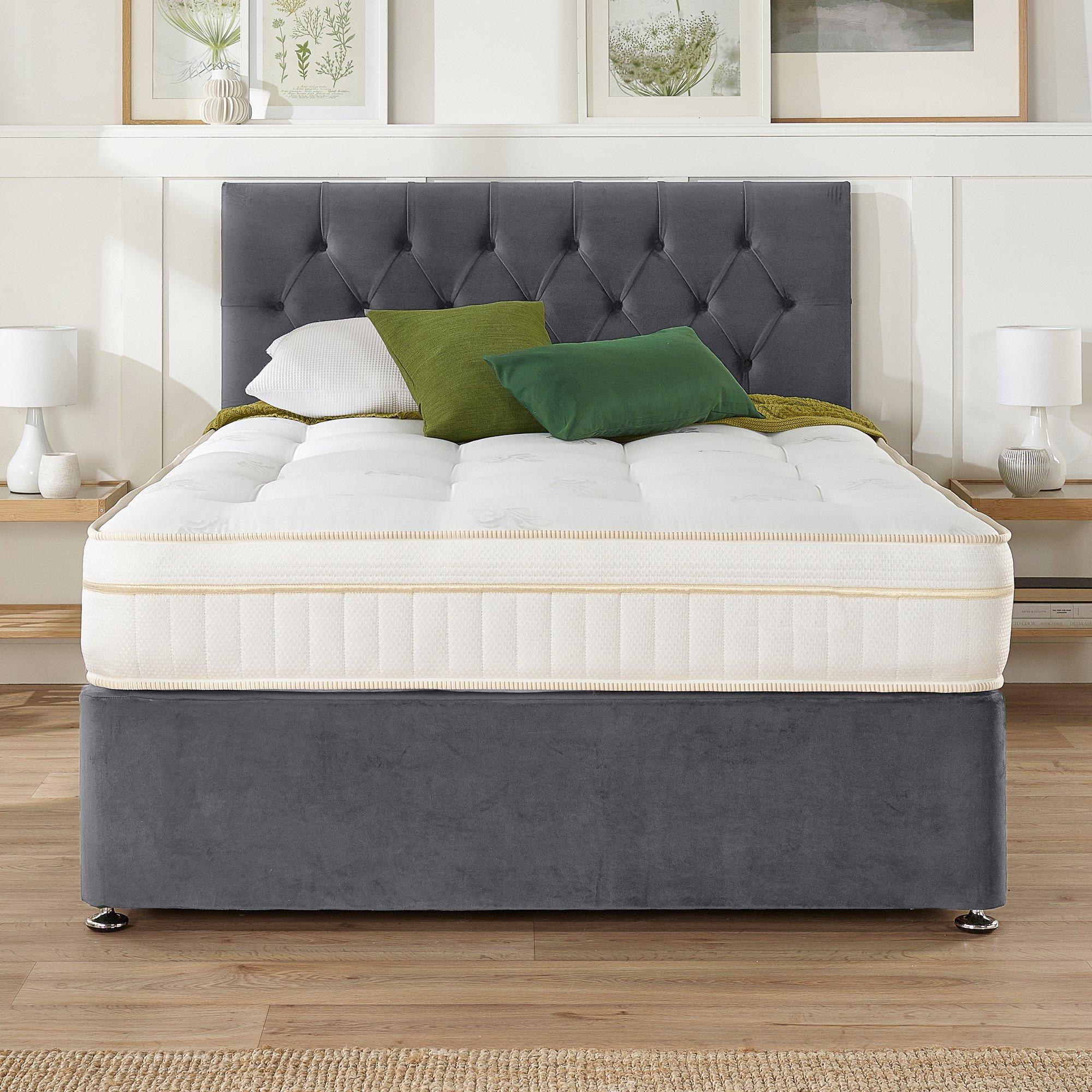 Grey - Aspire - Olivier Divan with Mattress 4 Drawers - 6