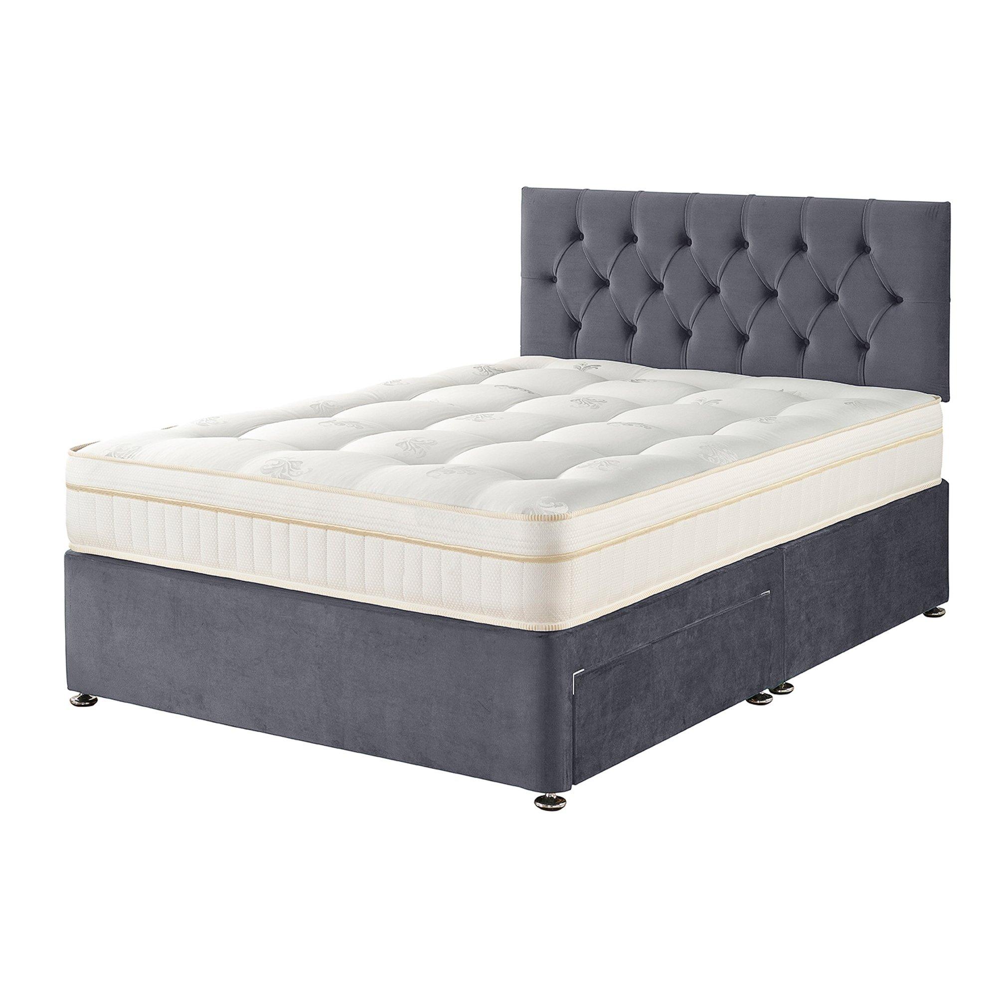 Grey - Aspire - Olivier Divan with Mattress 4 Drawers - 7
