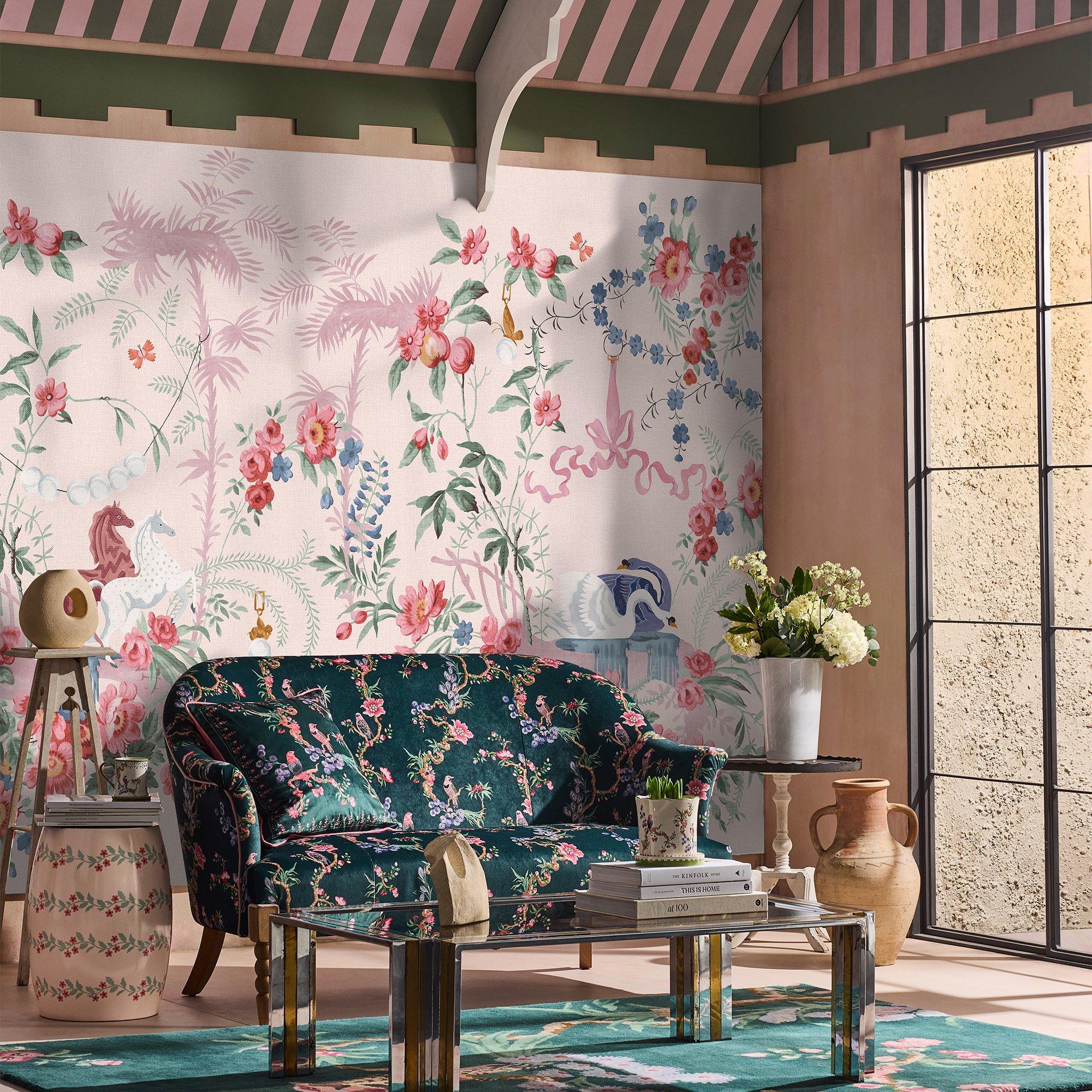 Pink - Cath Kidston - Cath Kidston Colourful Life Pink Fixed Size Mural - 1