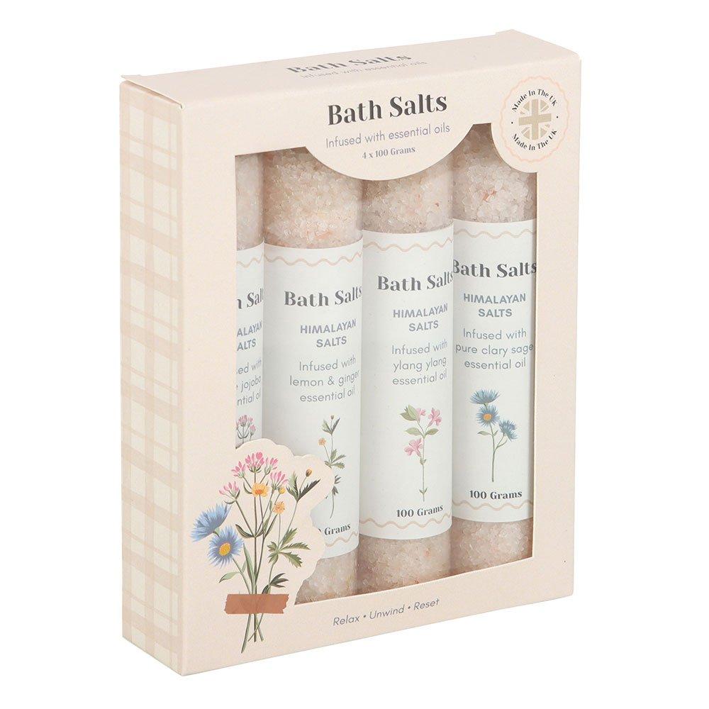 Pink - Something Different - Floral Bath Salt Gift Set - 3