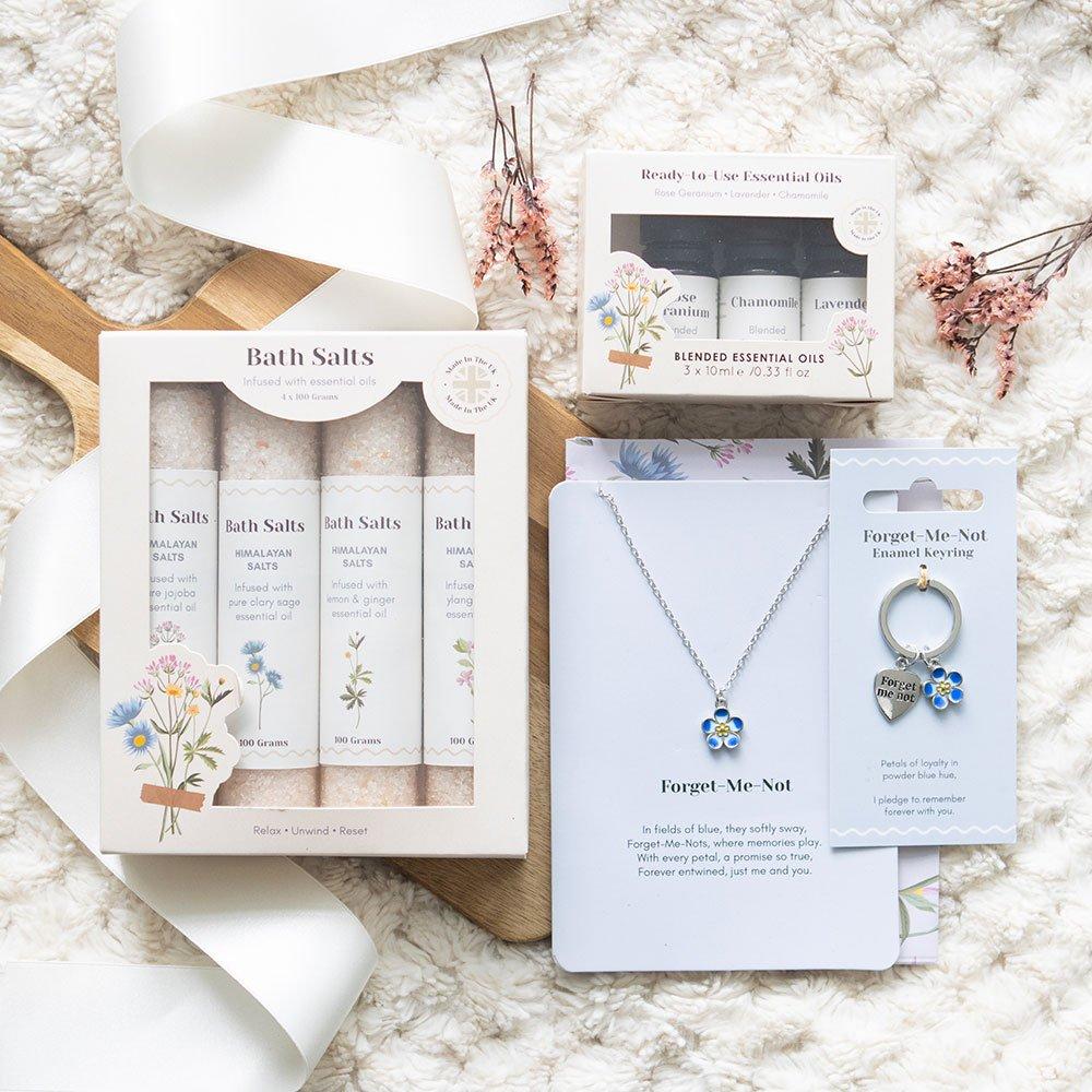 Pink - Something Different - Floral Bath Salt Gift Set - 5