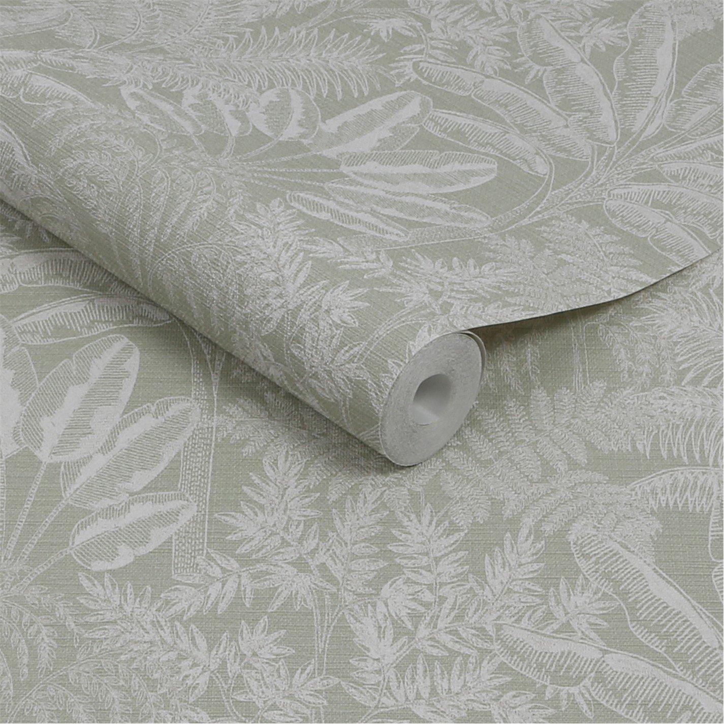 Sage - Superfresco Easy - Superfresco Easy Intrigue Sage Wallpaper - 3