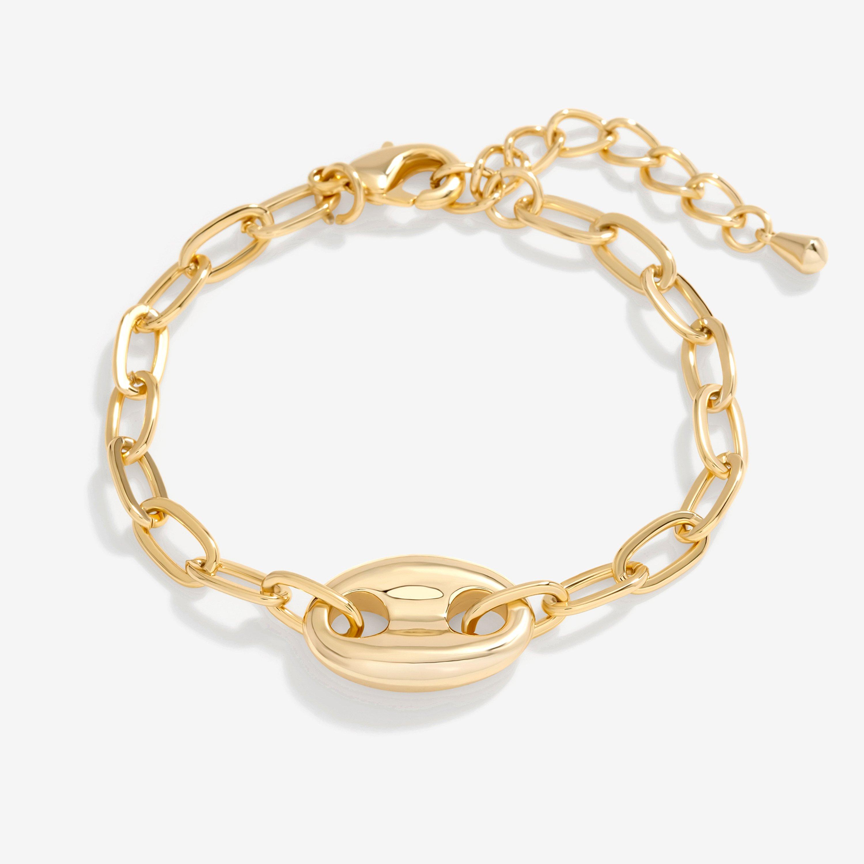 Gold - Jon Richard - Gold Plated Polished Link Bracelet - 1