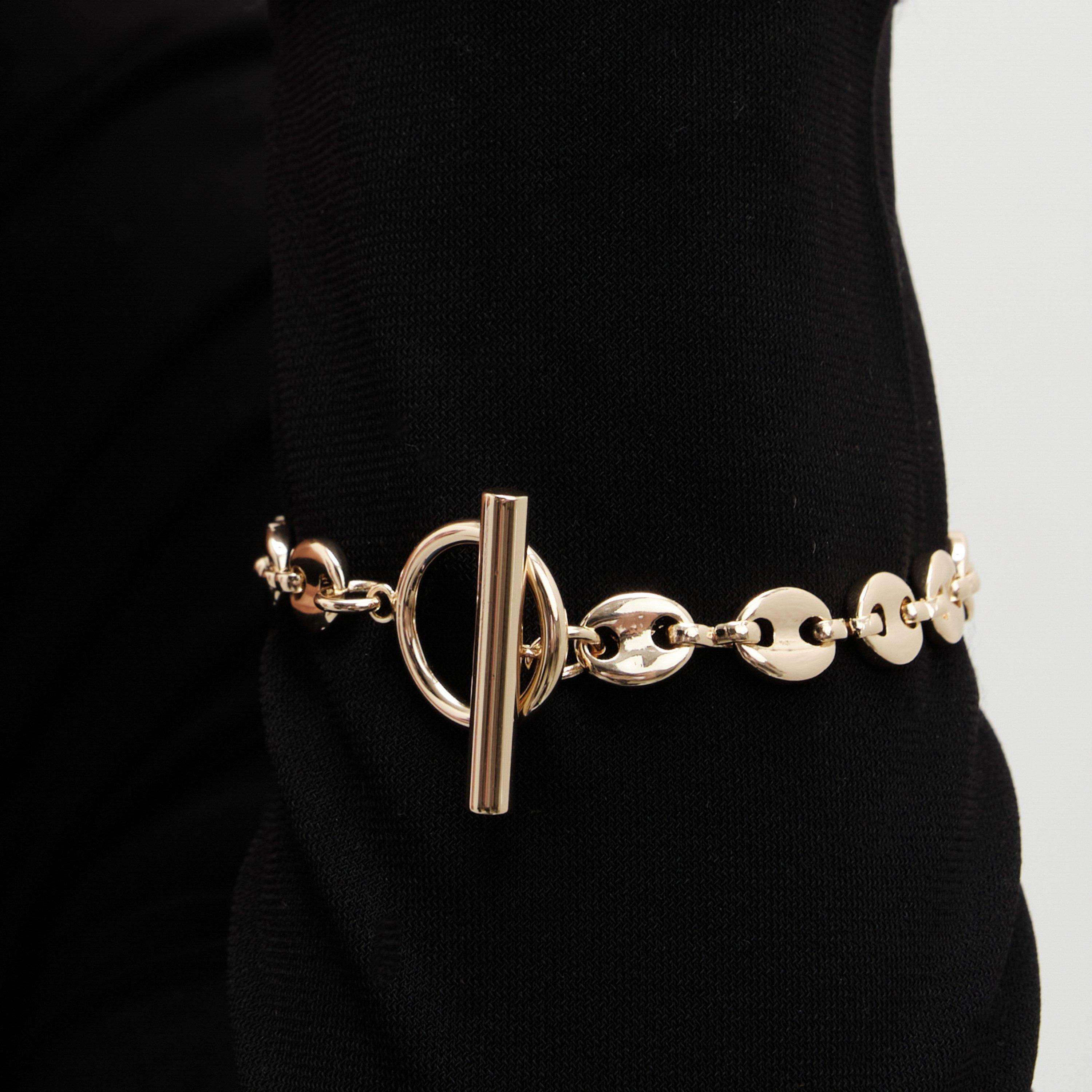 Gold - Jon Richard - Gold Plated Polished Link Bracelet - 3