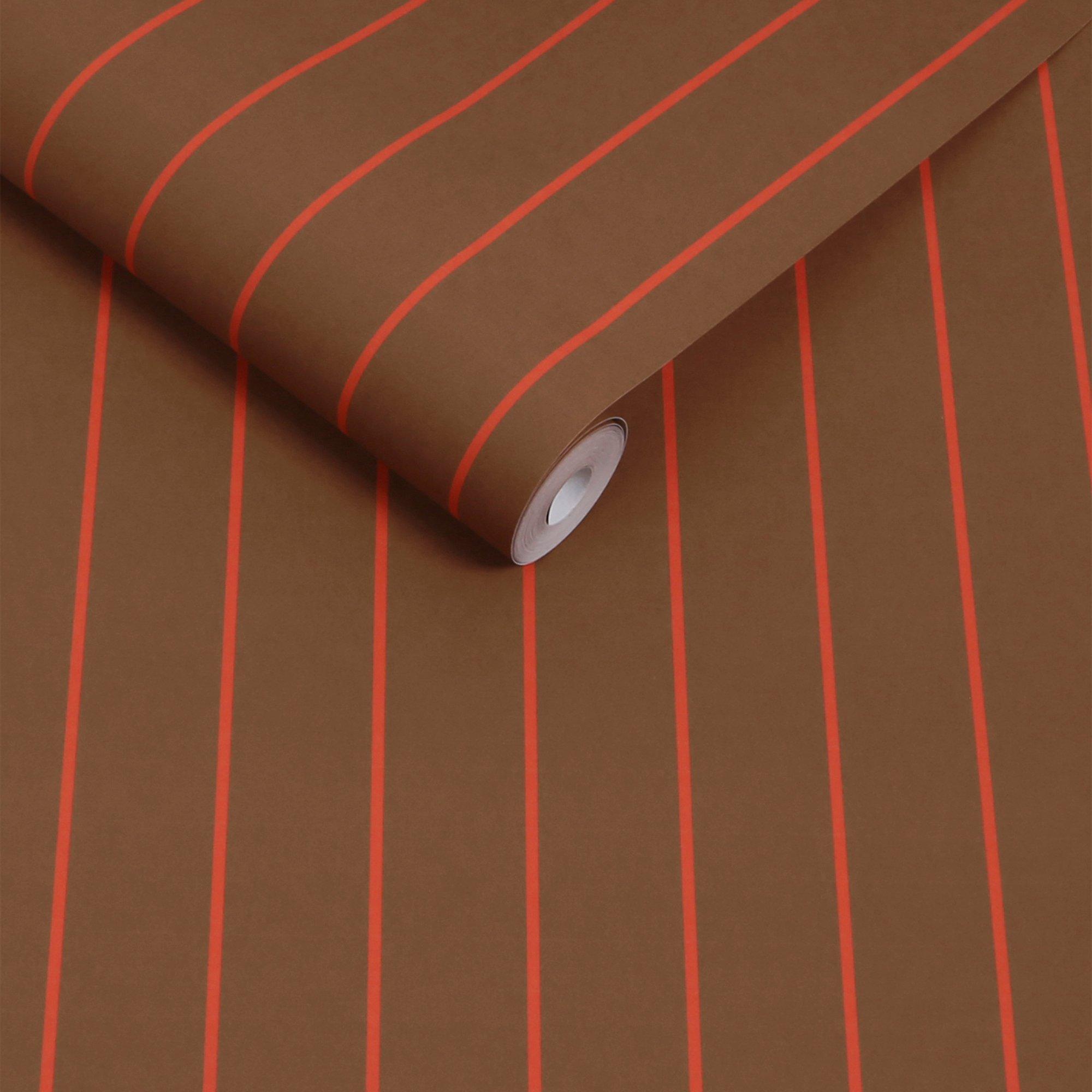 Caramel - MADE - Kyria Stripe Wallpaper - 3