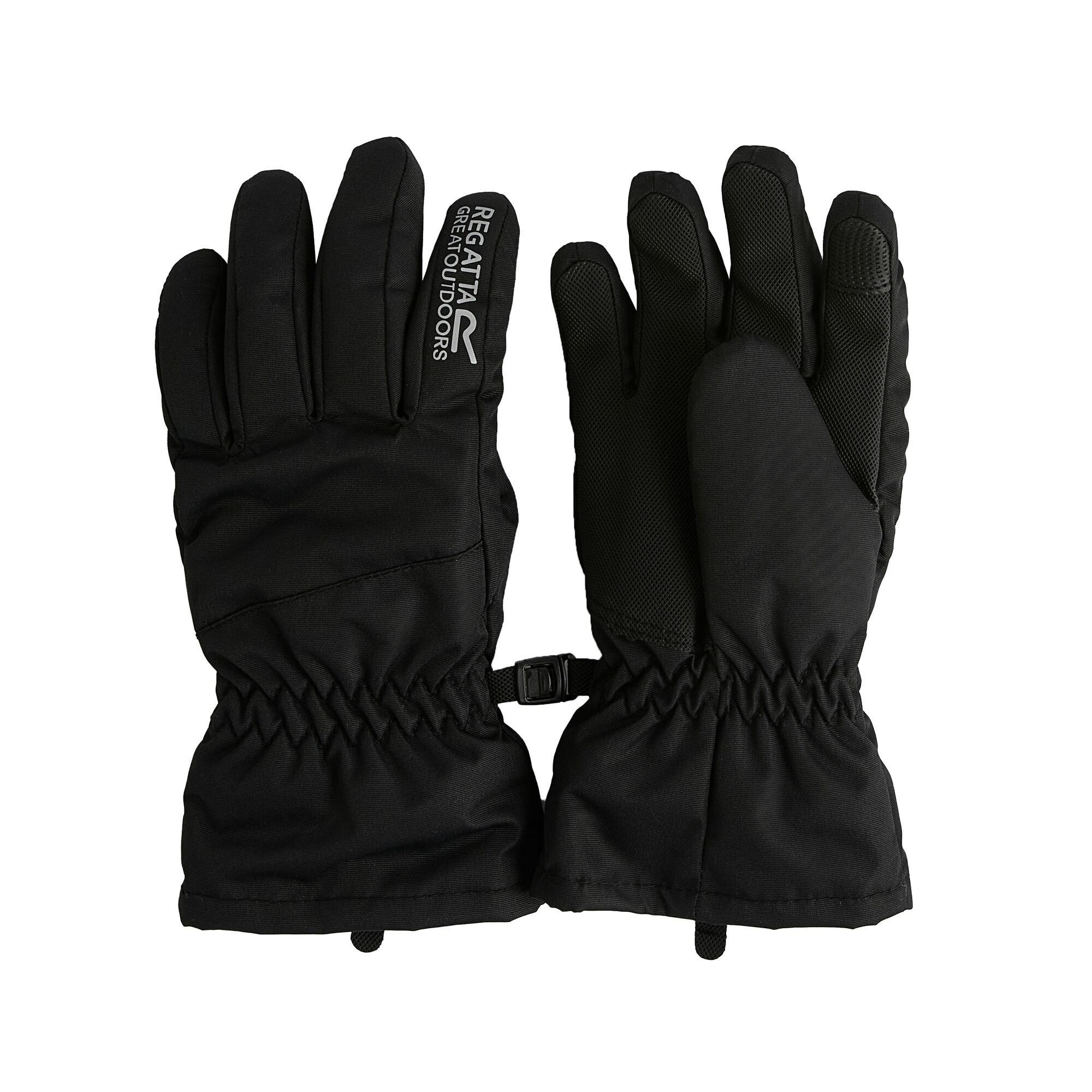 Regatta  Kids Kids Arlie Waterproof Gloves - Black - 7-10yrs