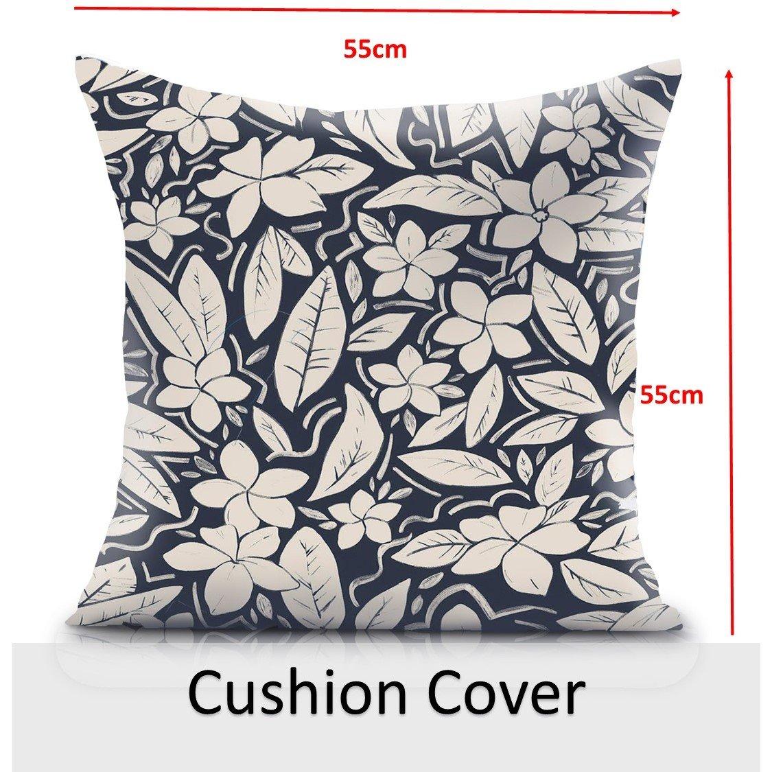Blue - Alan Symonds - Blossom Large Outdoor Cushion Cover and Filler Pad - 2