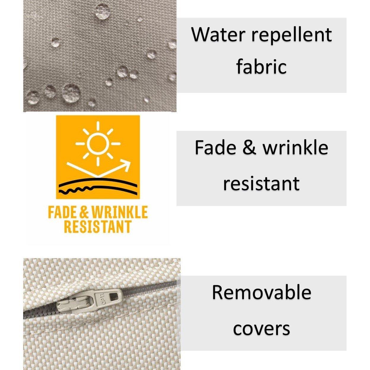 Blue - Alan Symonds - Blossom Large Outdoor Cushion Cover and Filler Pad - 5