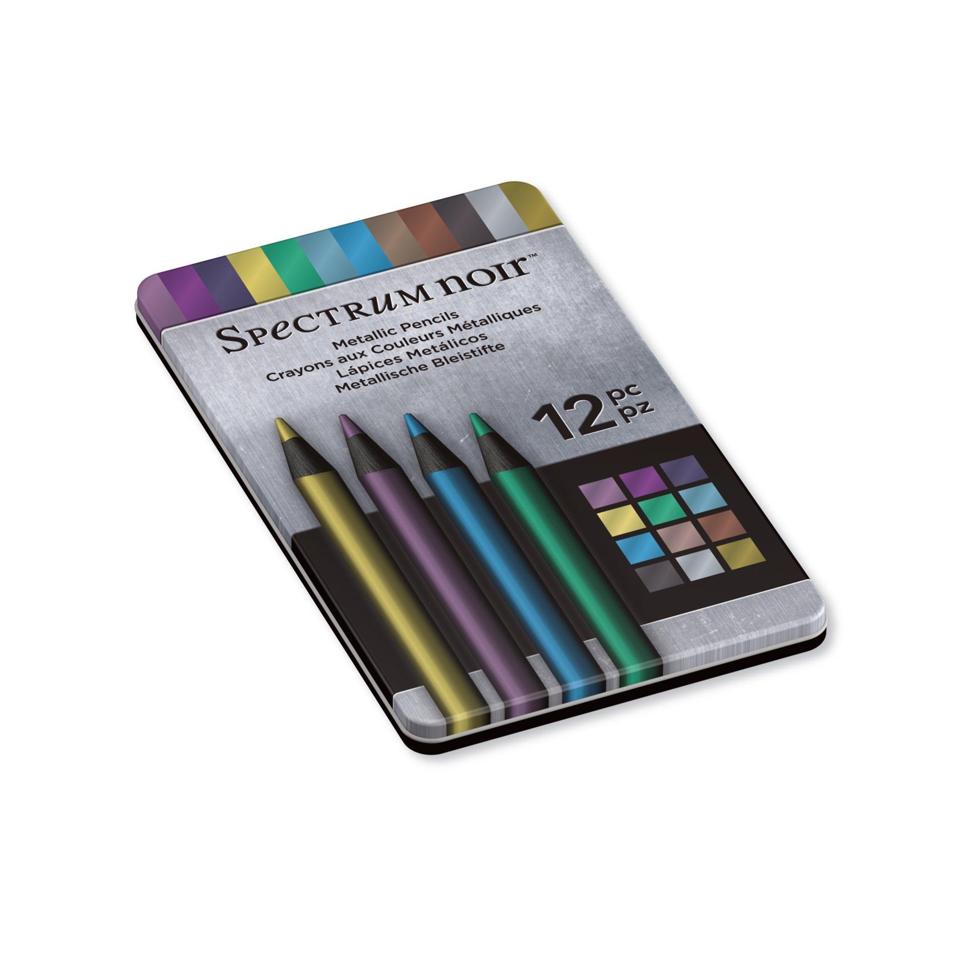 Crafters Companion Spectrum Noir Metallic Pencils (12pk)