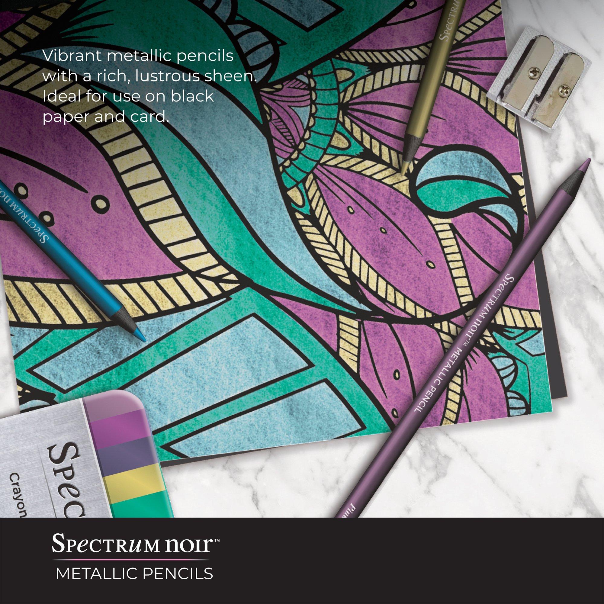 Multi - Crafters Companion - Spectrum Noir Metallic Pencils (12pk) - 4