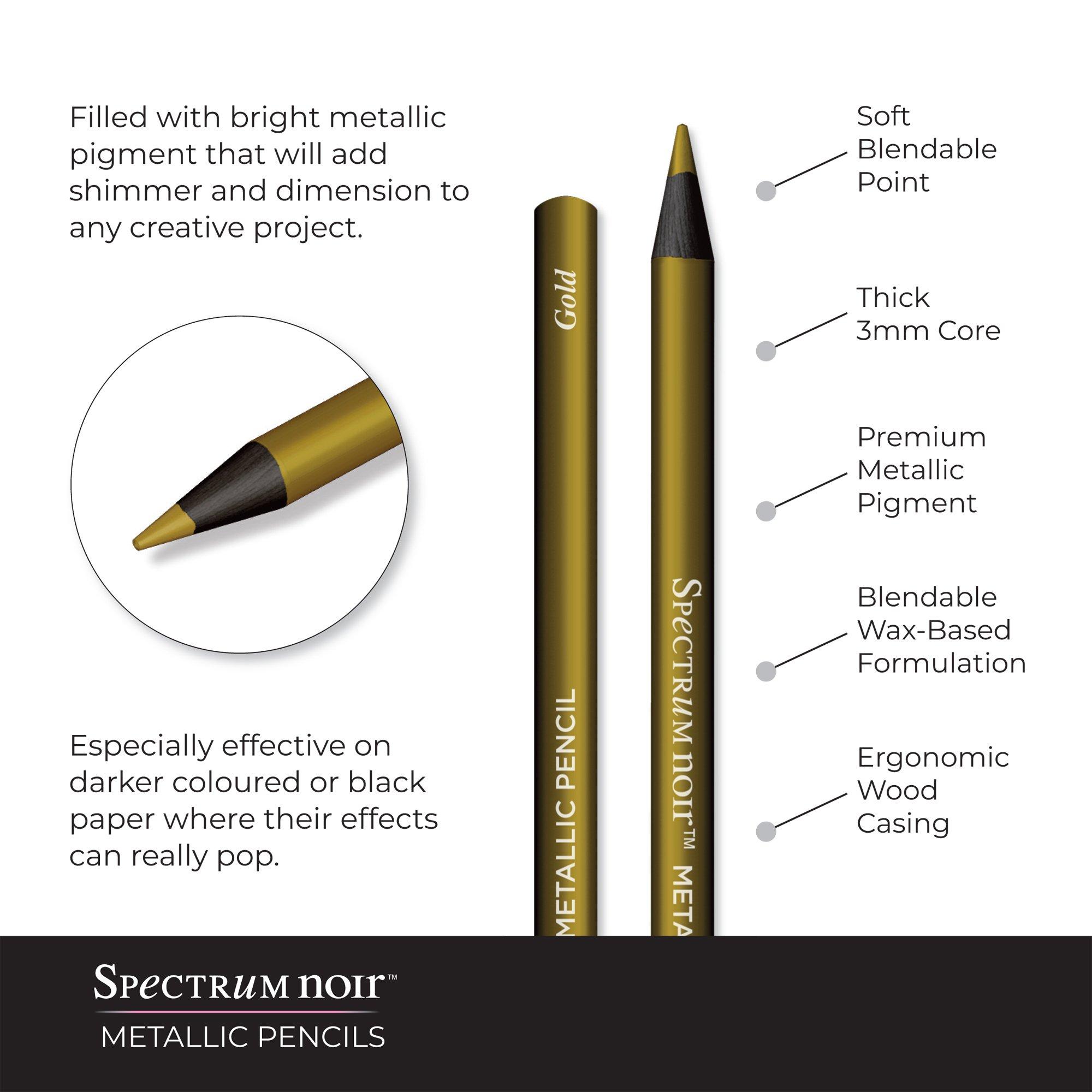 Multi - Crafters Companion - Spectrum Noir Metallic Pencils (12pk) - 5