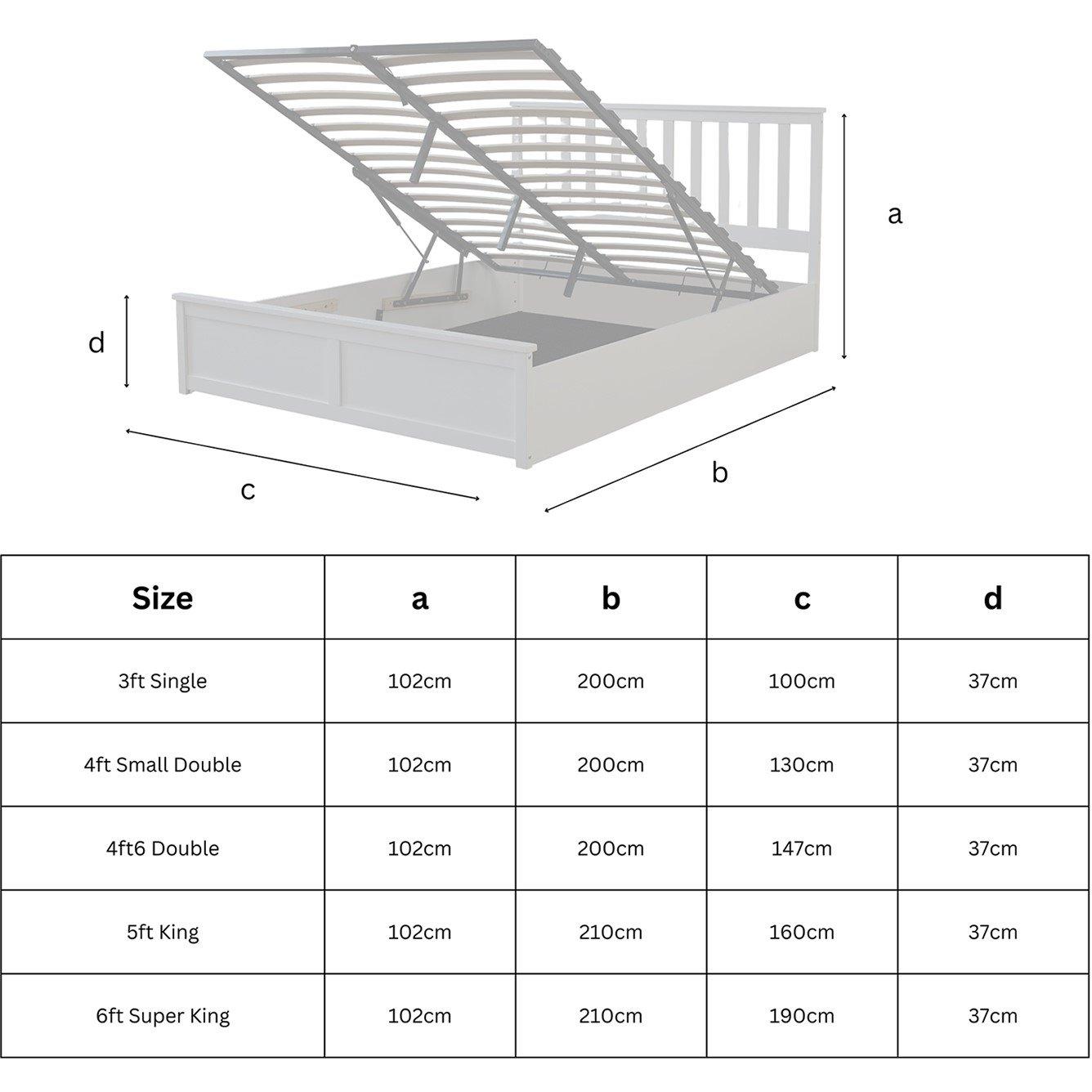 White - Aspire - Wooden Ottoman Bed - 6