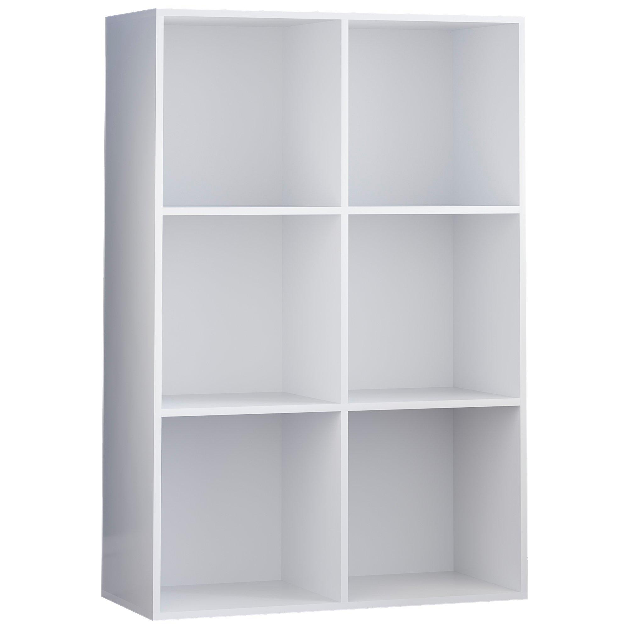 White - Lassic - 2x3 Cube Storage Unit (W) + Set of 3 Storage Cubes - 11