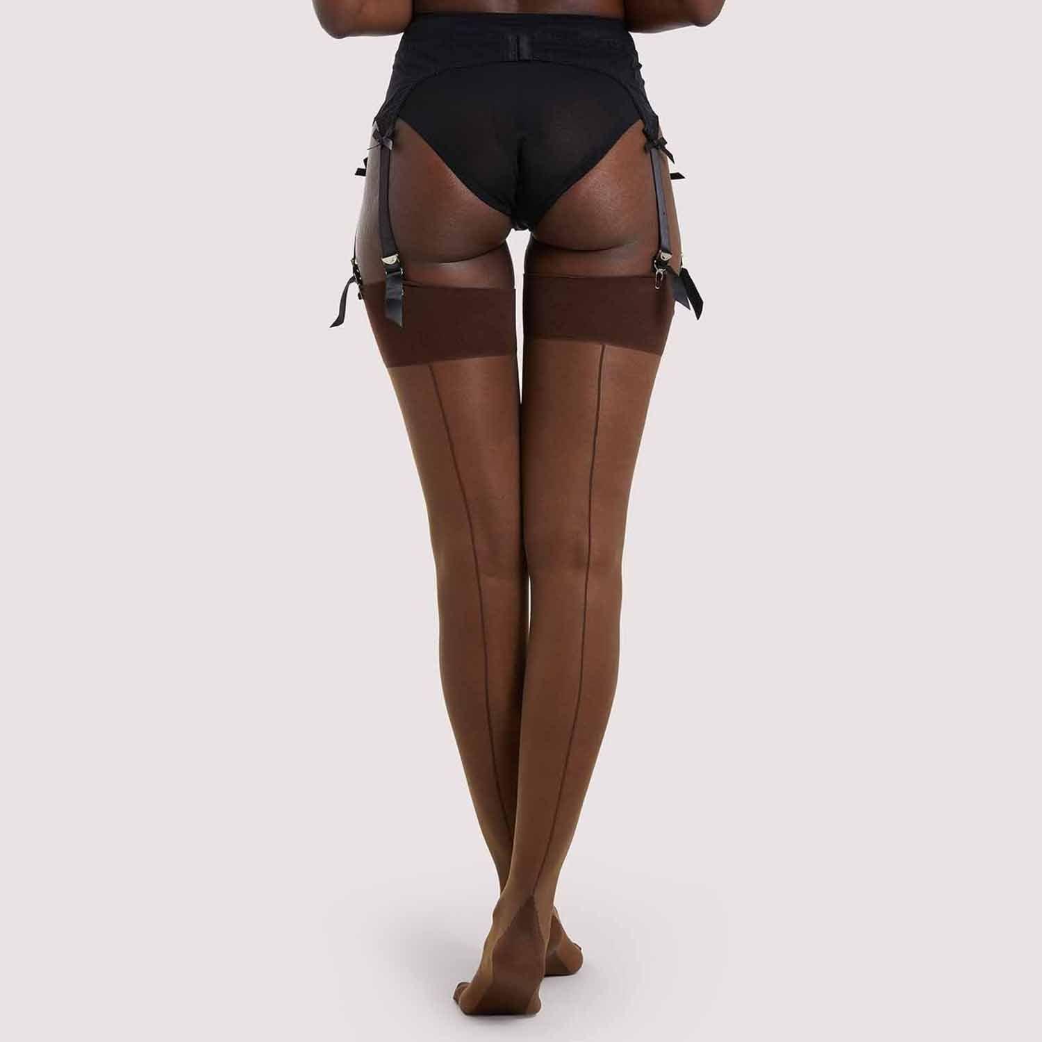 Nude - Playful Promises - Seamed Stocking Dark Nude - 2
