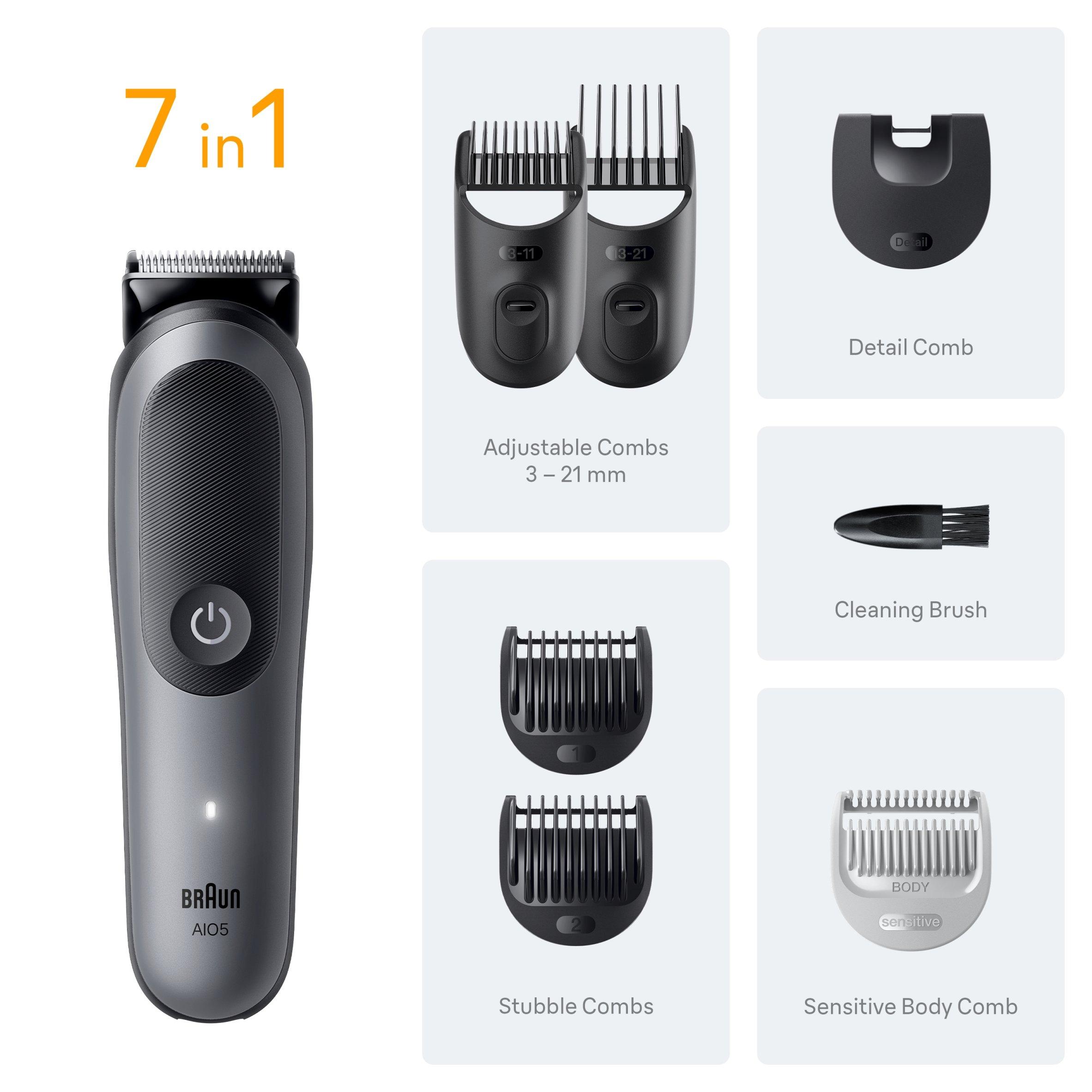 Grey - Braun - Braun AIO5520 All-in-one Trimmer MSGREY - 7