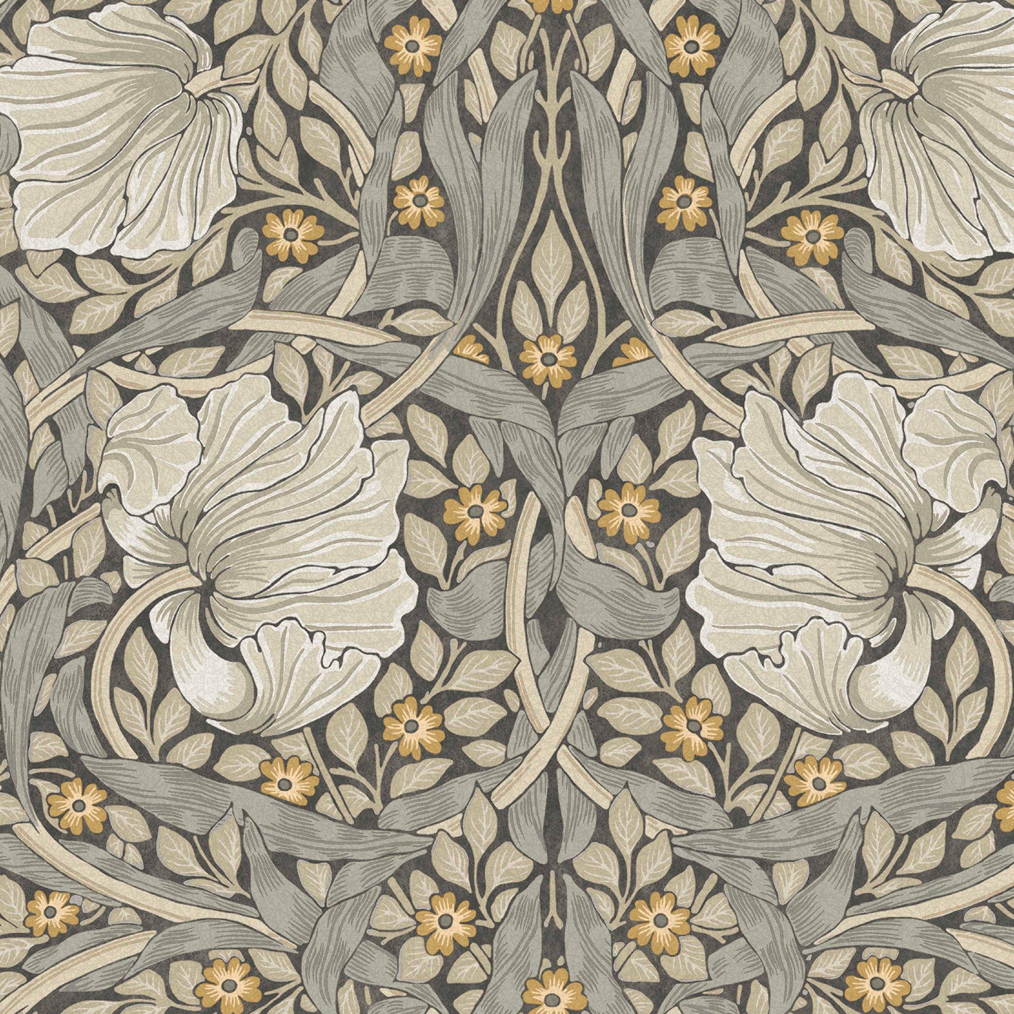 Grey - William Morris at Home - William Morris at Home Pimpernel Grey Wallpaper - 2