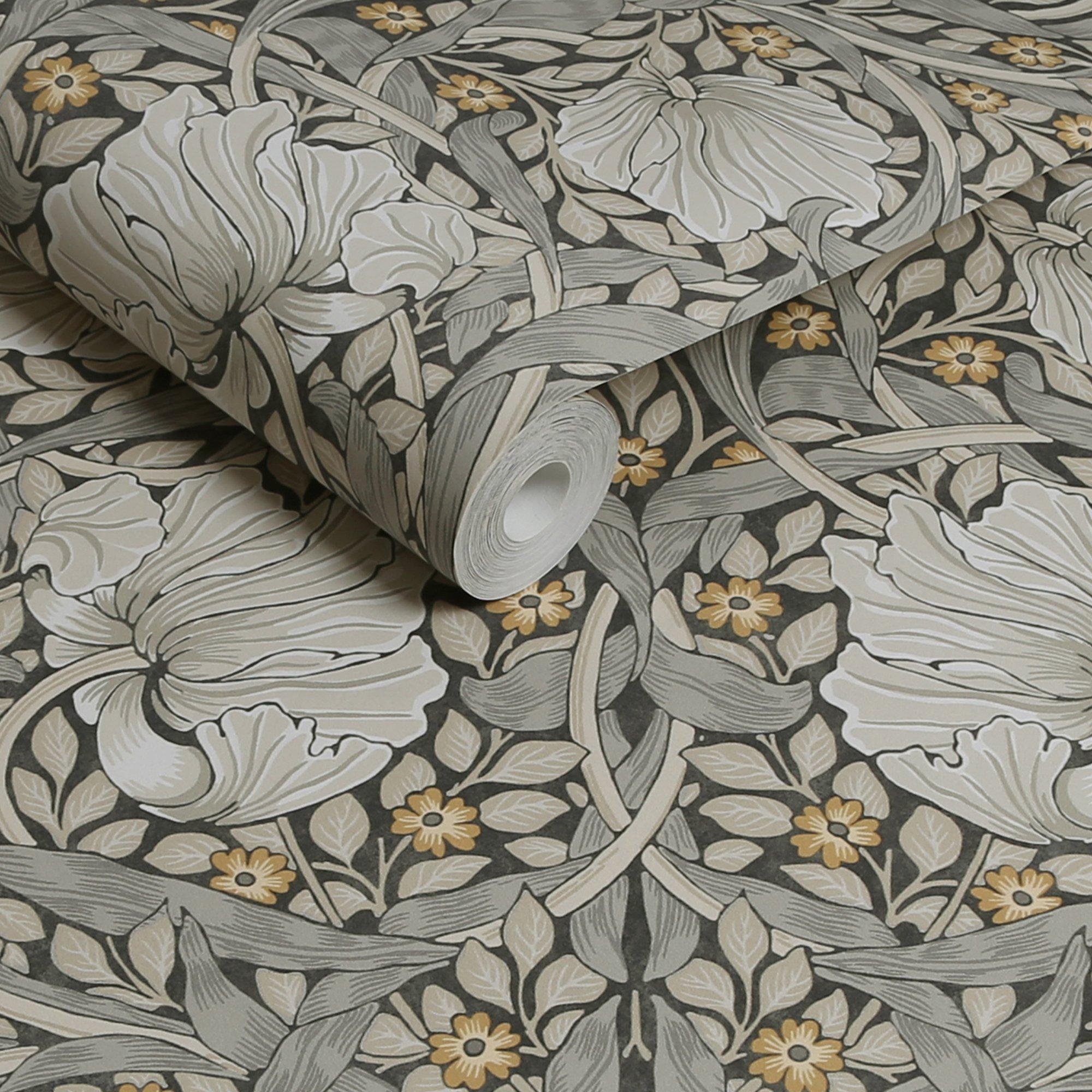 Grey - William Morris at Home - William Morris at Home Pimpernel Grey Wallpaper - 3