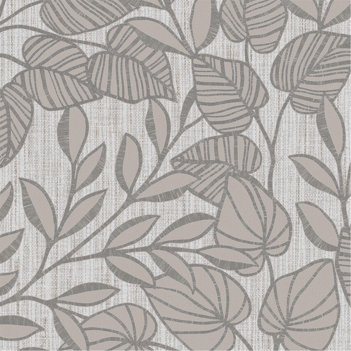 Superfresco  Linden Leaf Trail Wallpaper Mocha