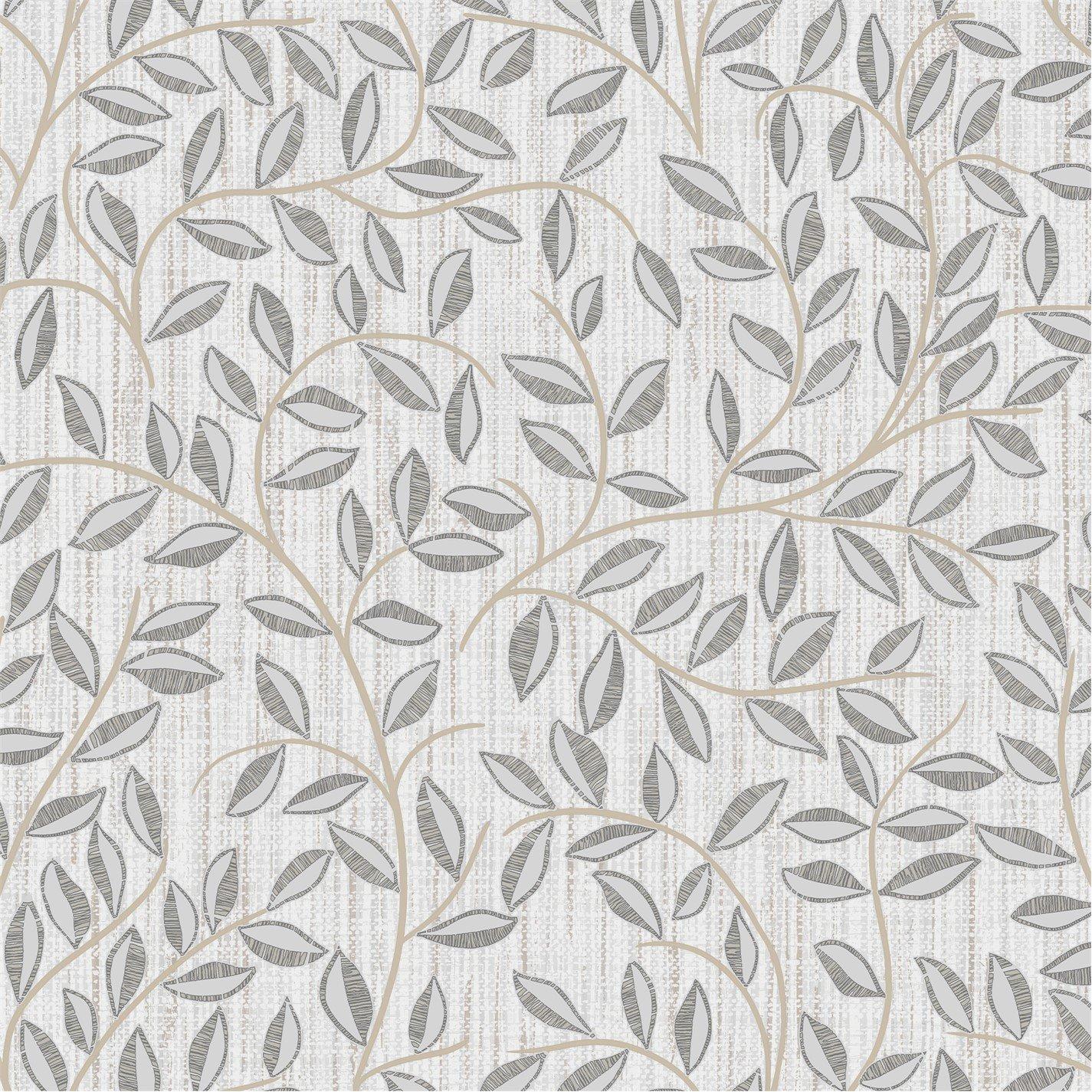 Superfresco  Willow Leaf Wallpaper Mocha