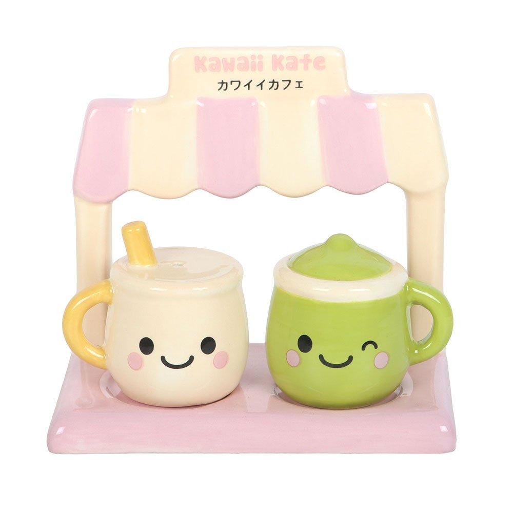 Pink - Something Different - Kawaii Latte Salt and Pepper Shakers - 2