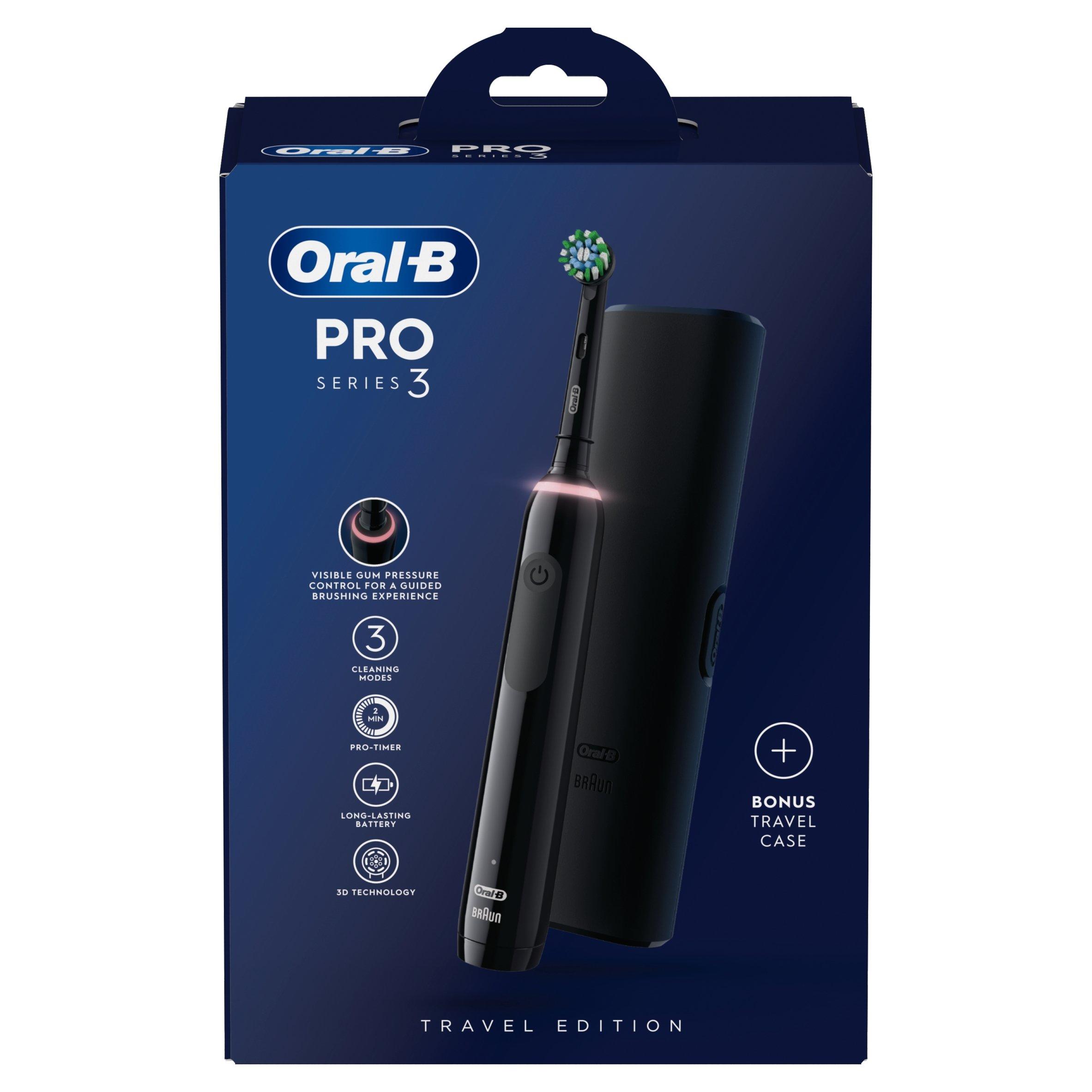 Black - Oral B - Oral-B Pro 3 - 3500 - Electric Toothbrush - 4