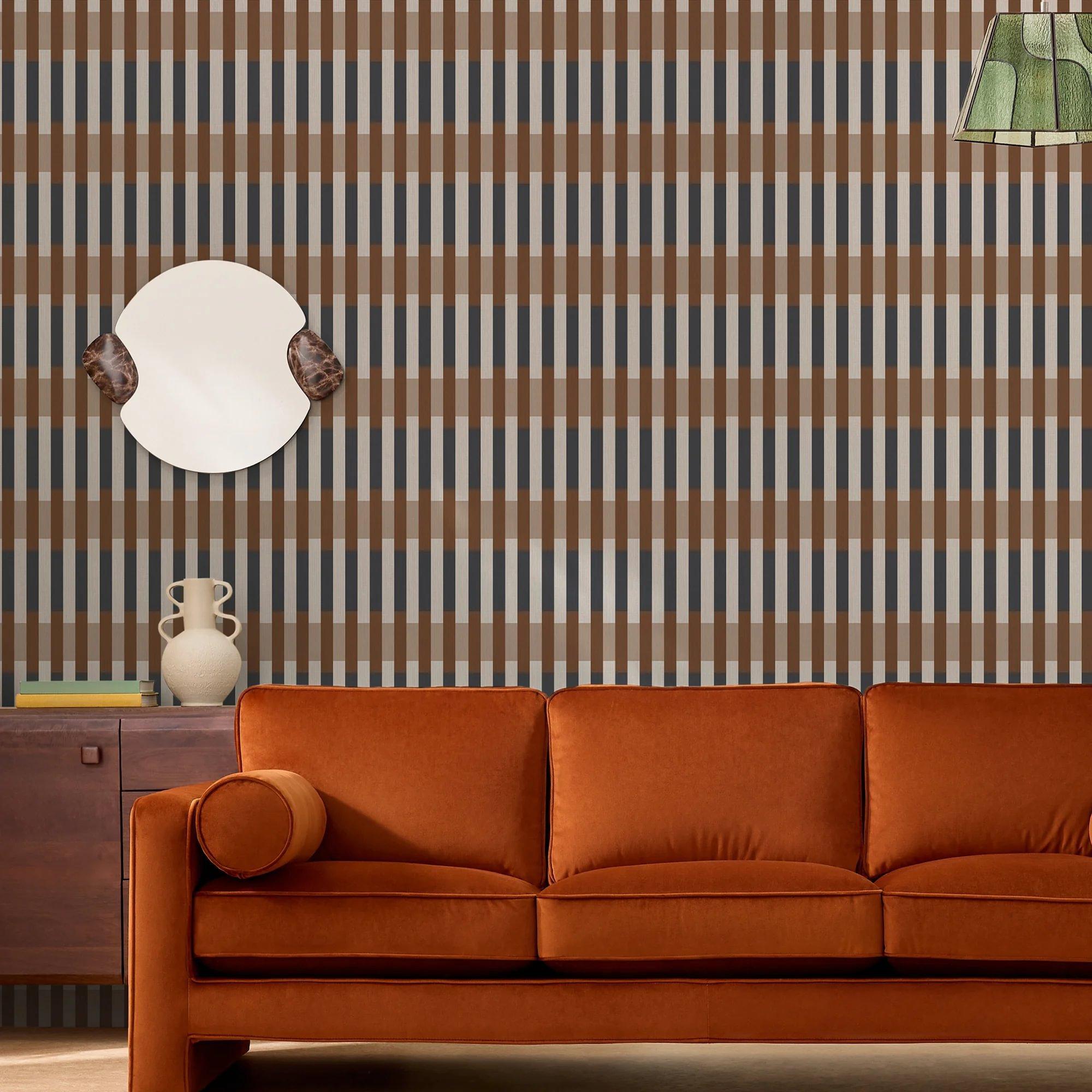 Caramel - MADE - Sirio Striped Wallpaper - 2