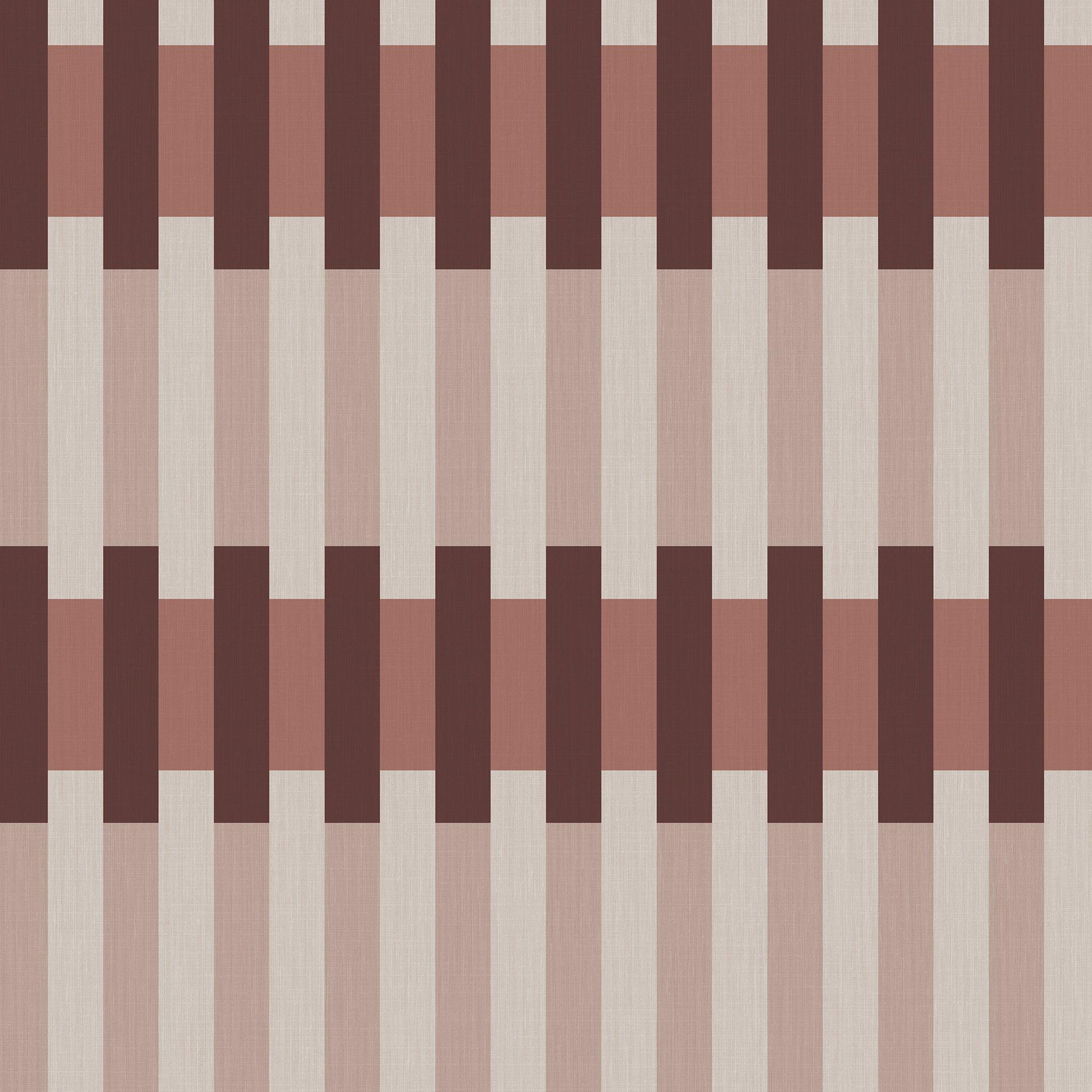 Made  Sirio Striped Wallpaper - Berry