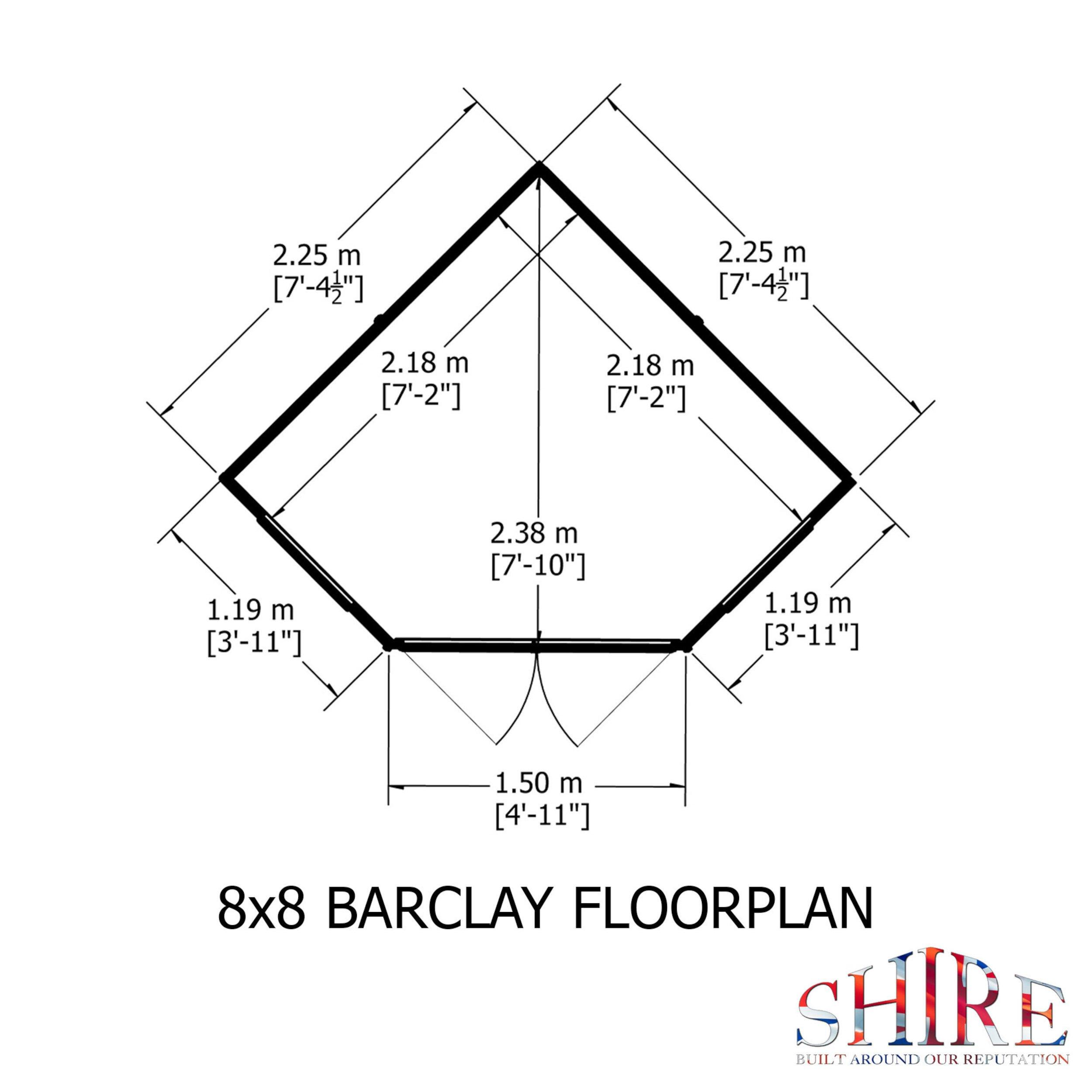 Wood - Shire - Barclay 8 x 8 Summerhouse - 3