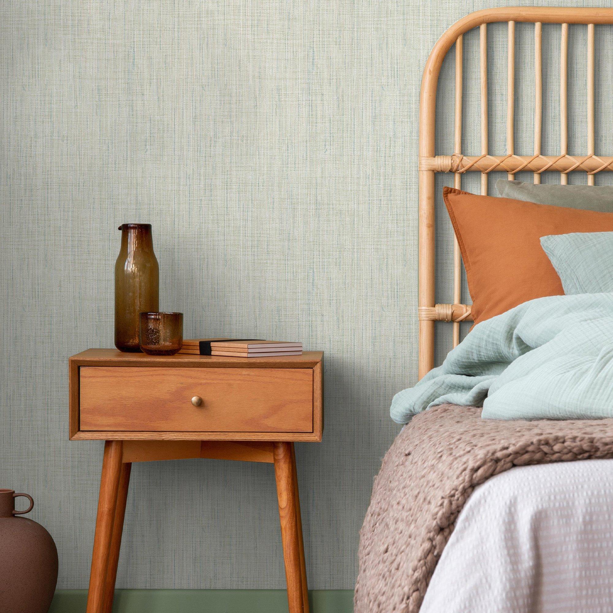 Lagoon - Superfresco - Superfresco Linden Texture Lagoon Wallpaper - 1